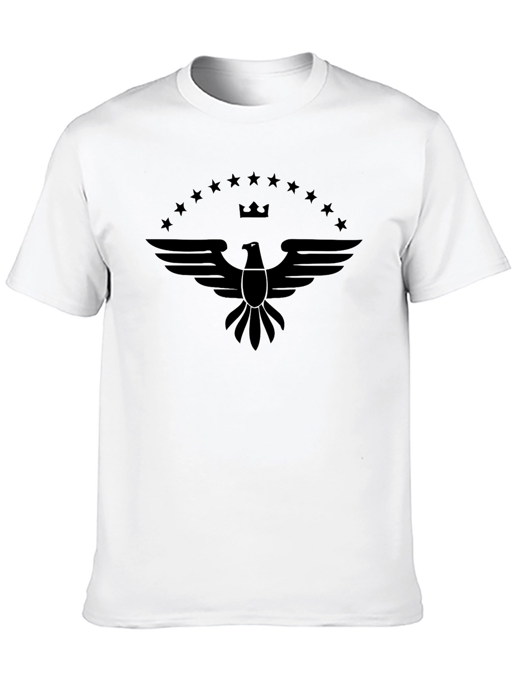 Eagle Crest Graphic Tee - Black Cotton Blend
