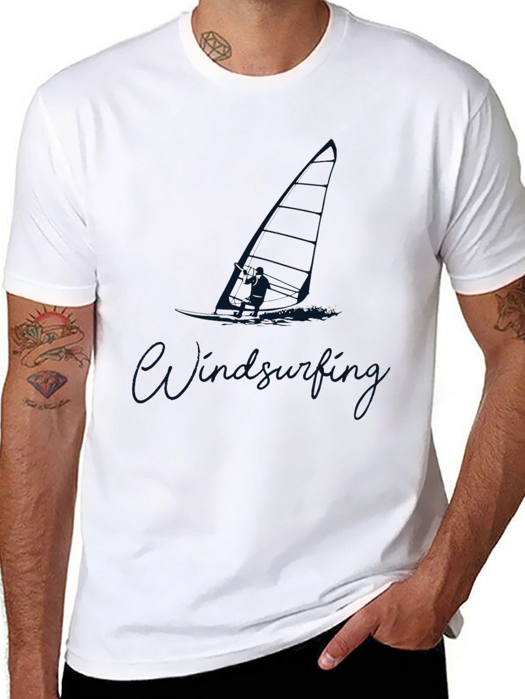 Windsurfing Graphic Tee - Stylish Sport Shirt