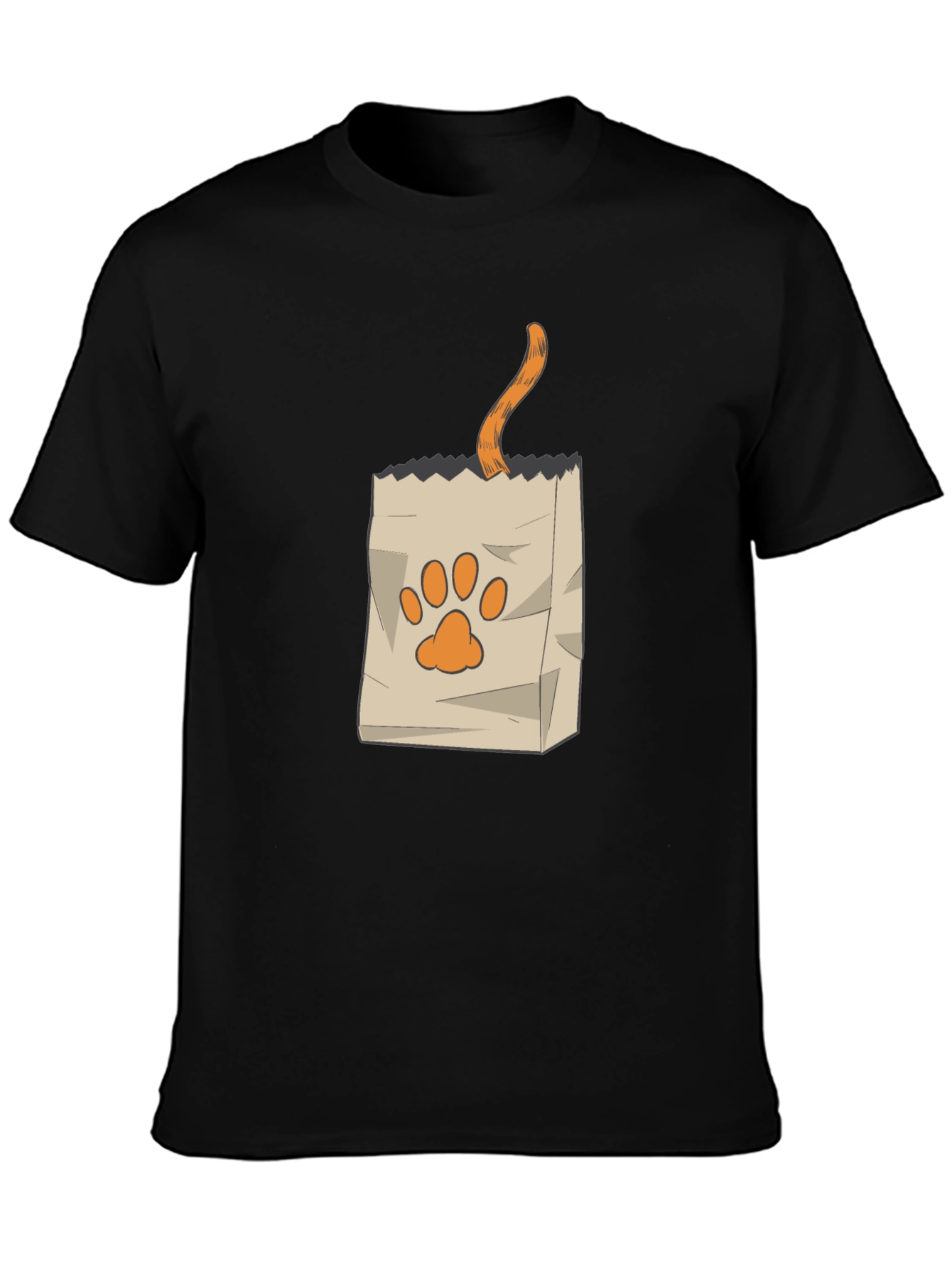 Cat in Bag Graphic Tee - Funny Pet Lover Shirt