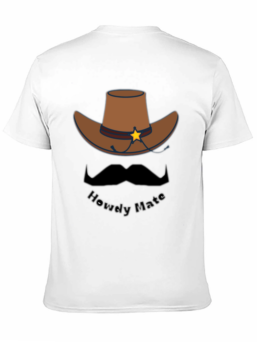 Howdy Mate Cowboy Graphic Tee - Black