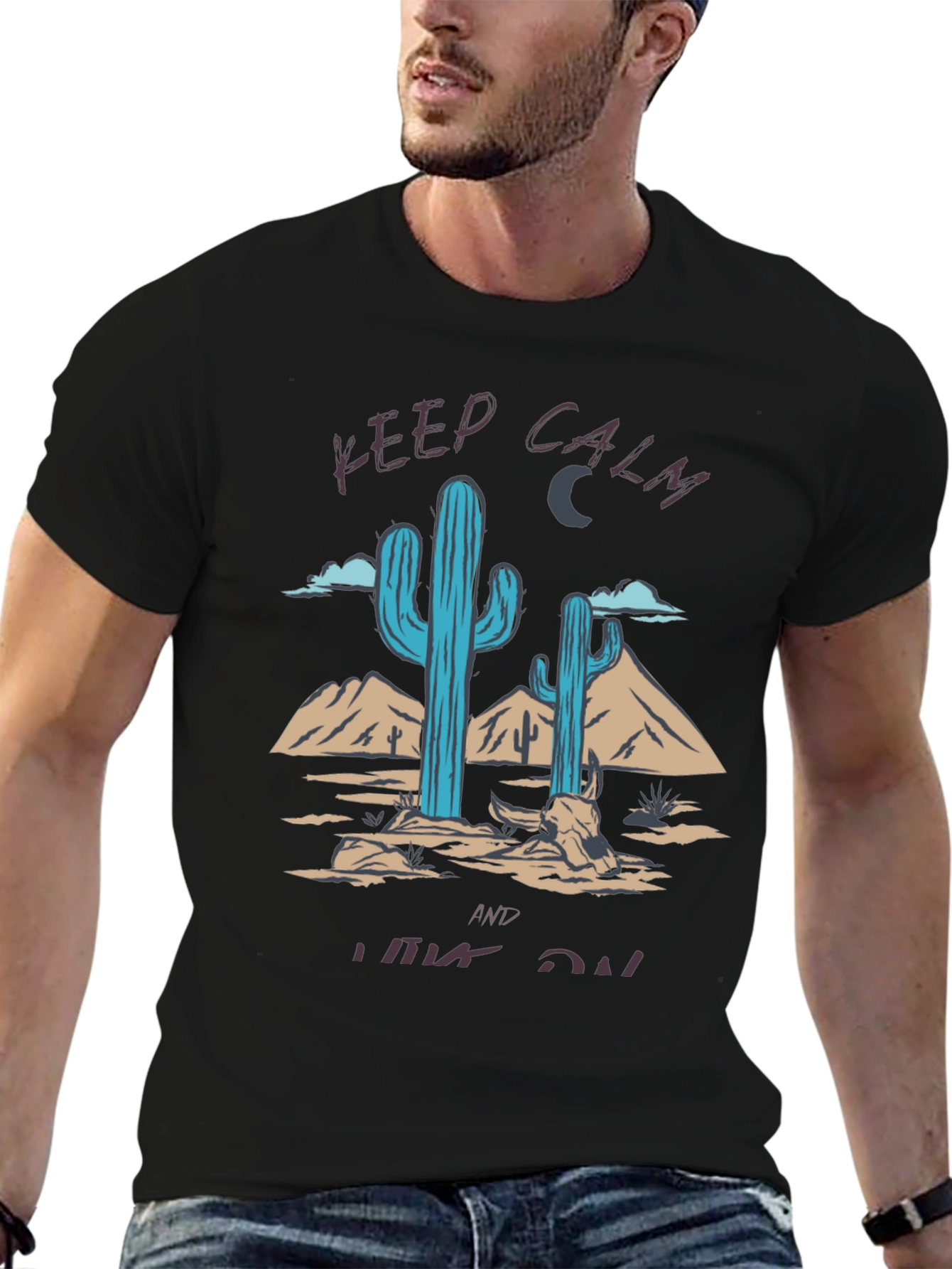 Keep Calm & Hike On Desert Cactus T-Shirt