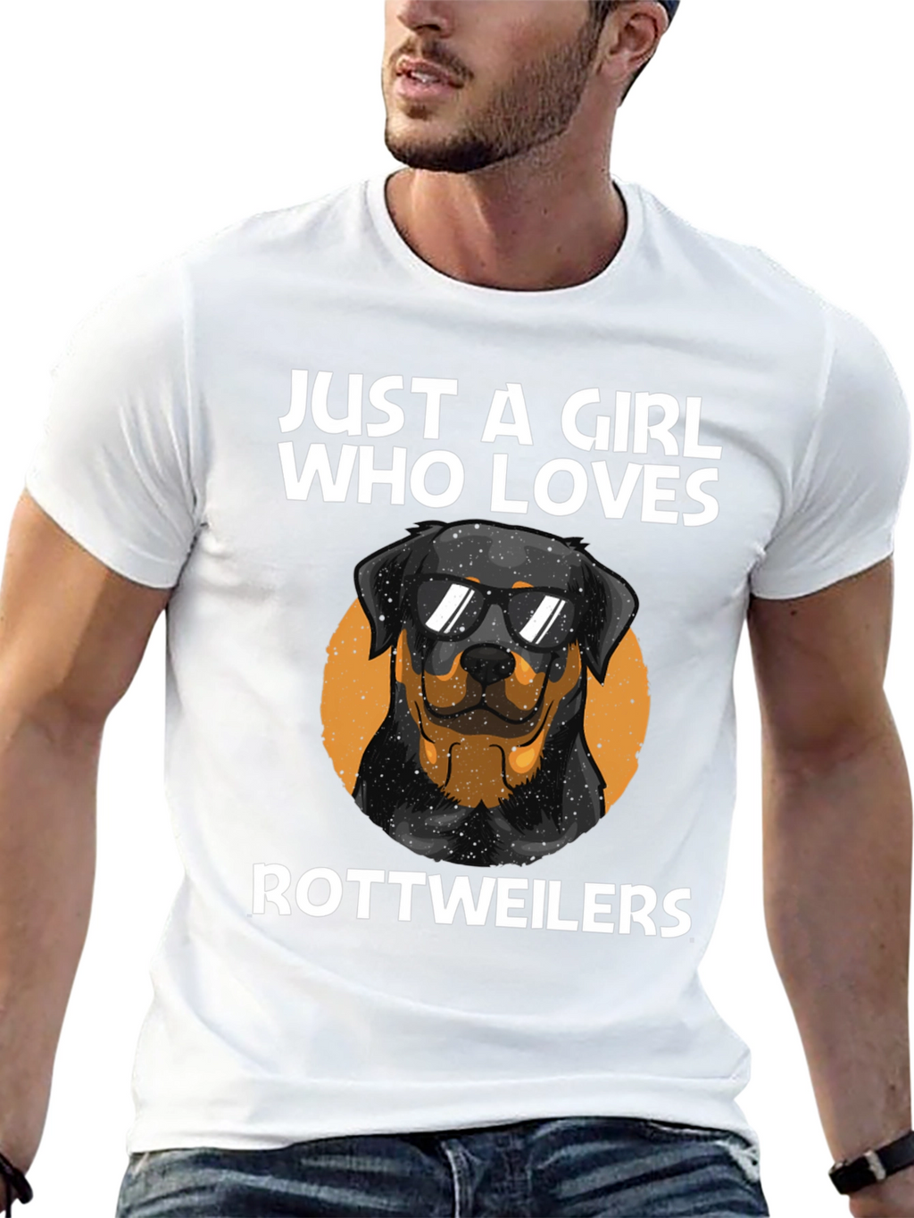 Just A Girl Who Loves Rottweilers T-Shirt