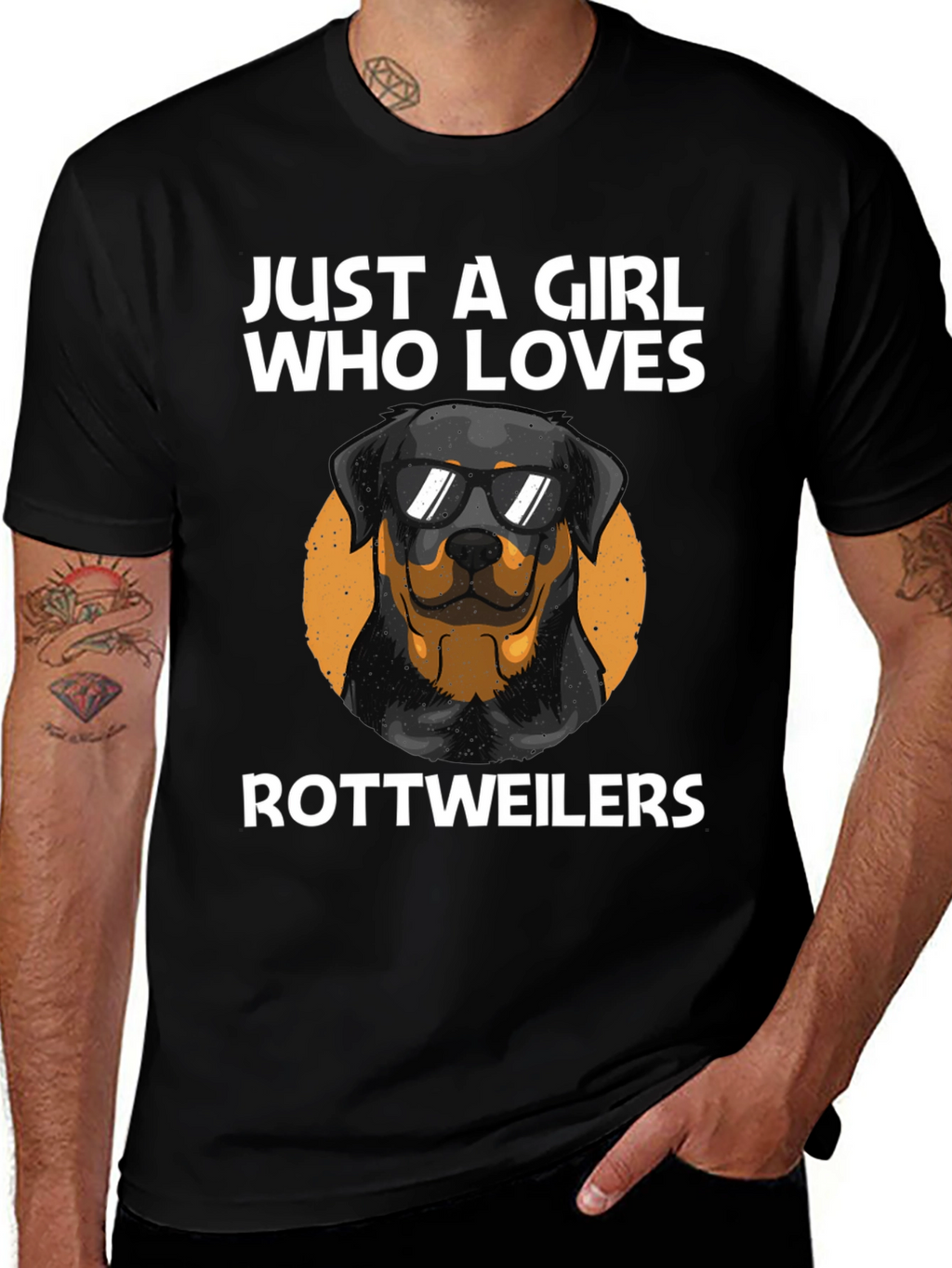 Just A Girl Who Loves Rottweilers T-Shirt