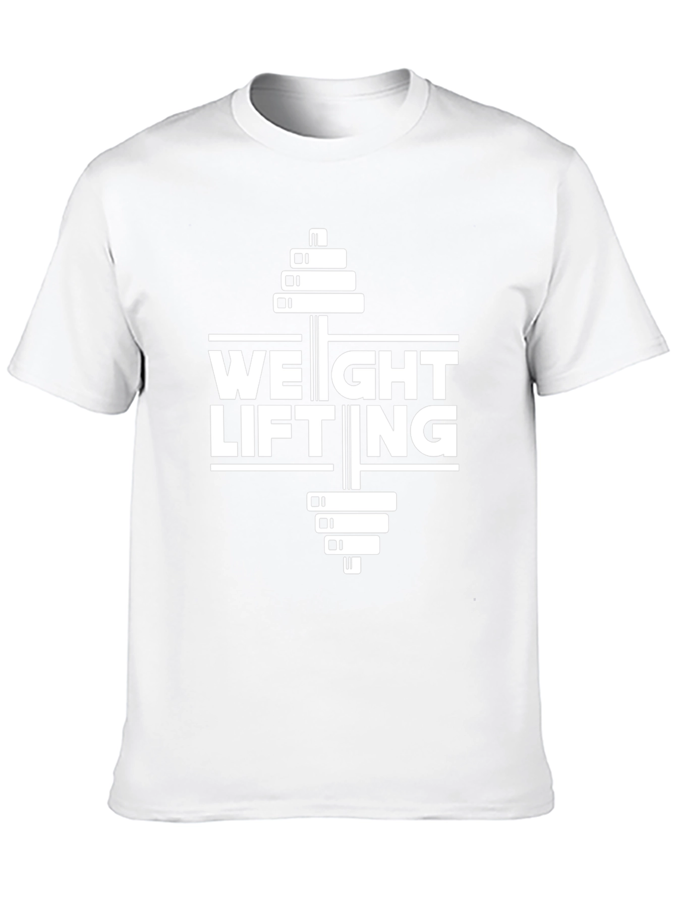 Weight Lifting Graphic Tee - Black Cotton