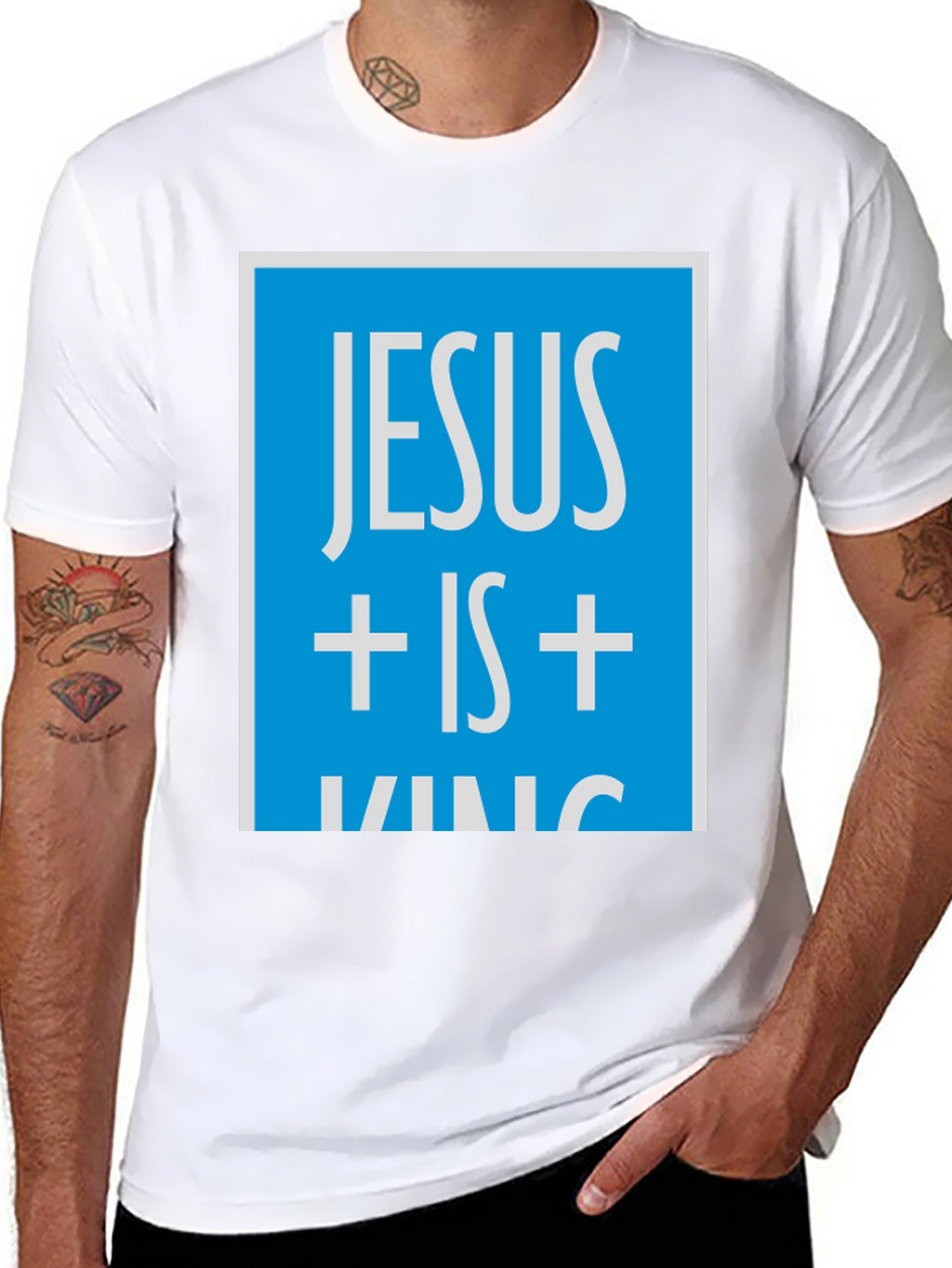 Jesus is King Graphic Tee - Christian Apparel