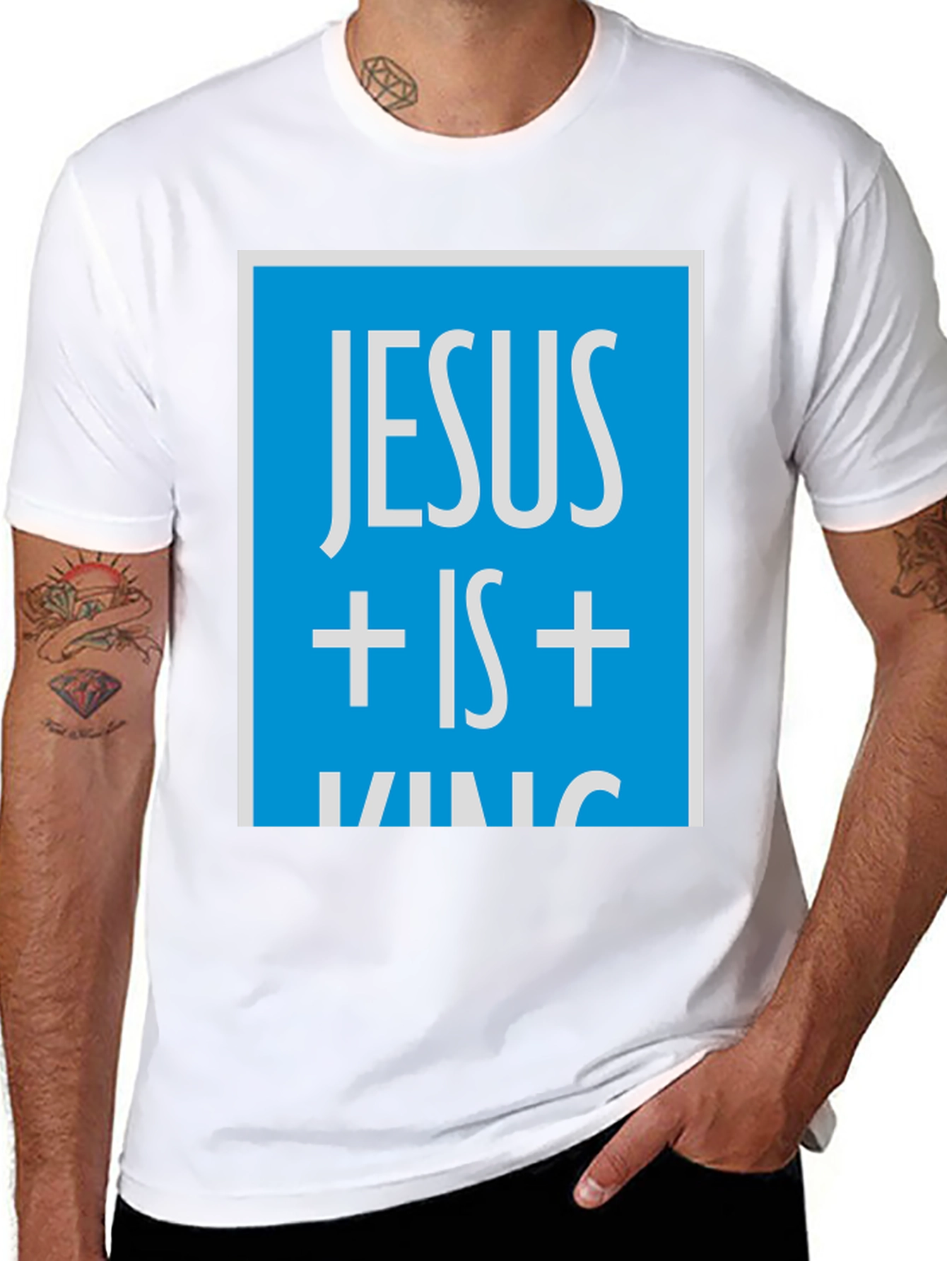 Jesus is King Graphic Tee - Christian Apparel