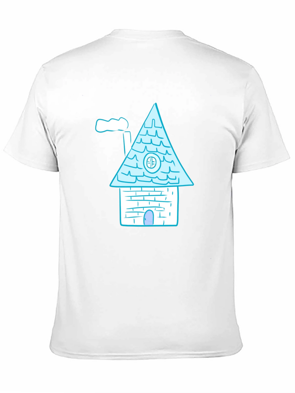 Whimsical House Graphic Tee - Black