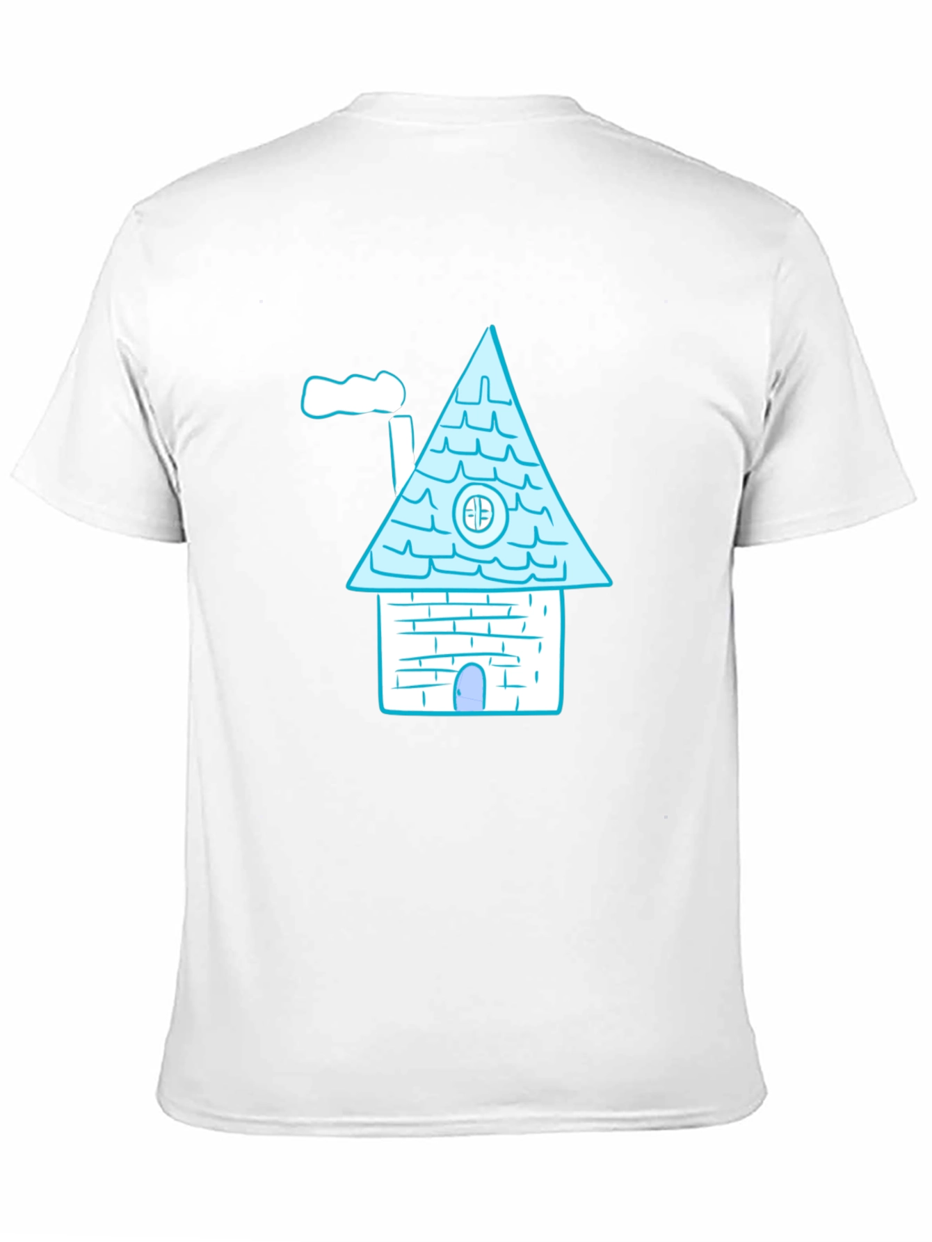 Whimsical House Graphic Tee - Black