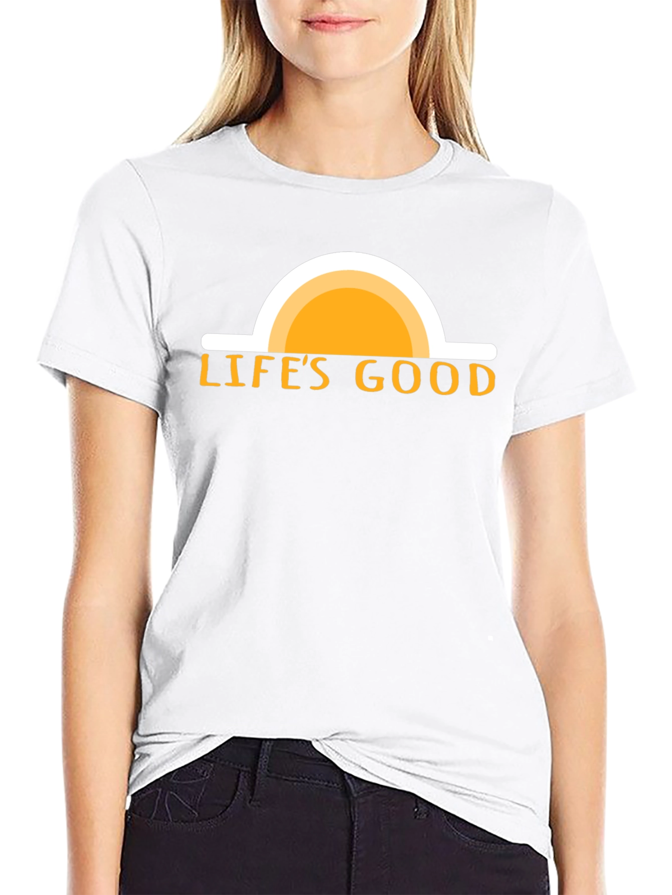 Lifes Good Graphic Tee - Black Cotton T-Shirt