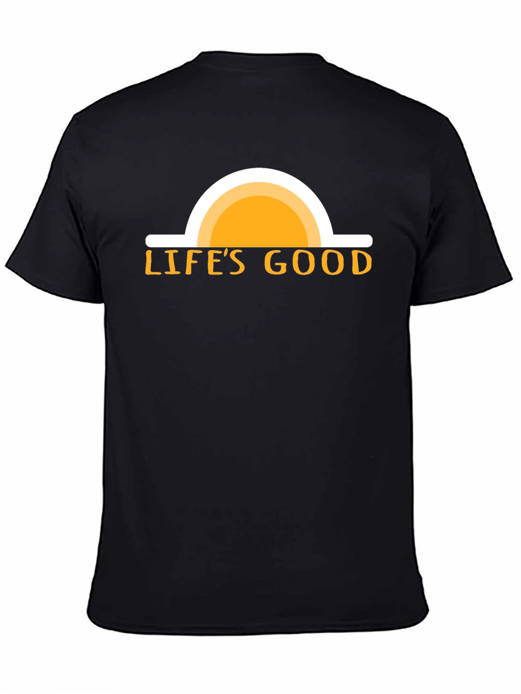 Lifes Good Graphic Tee - Black Cotton T-Shirt