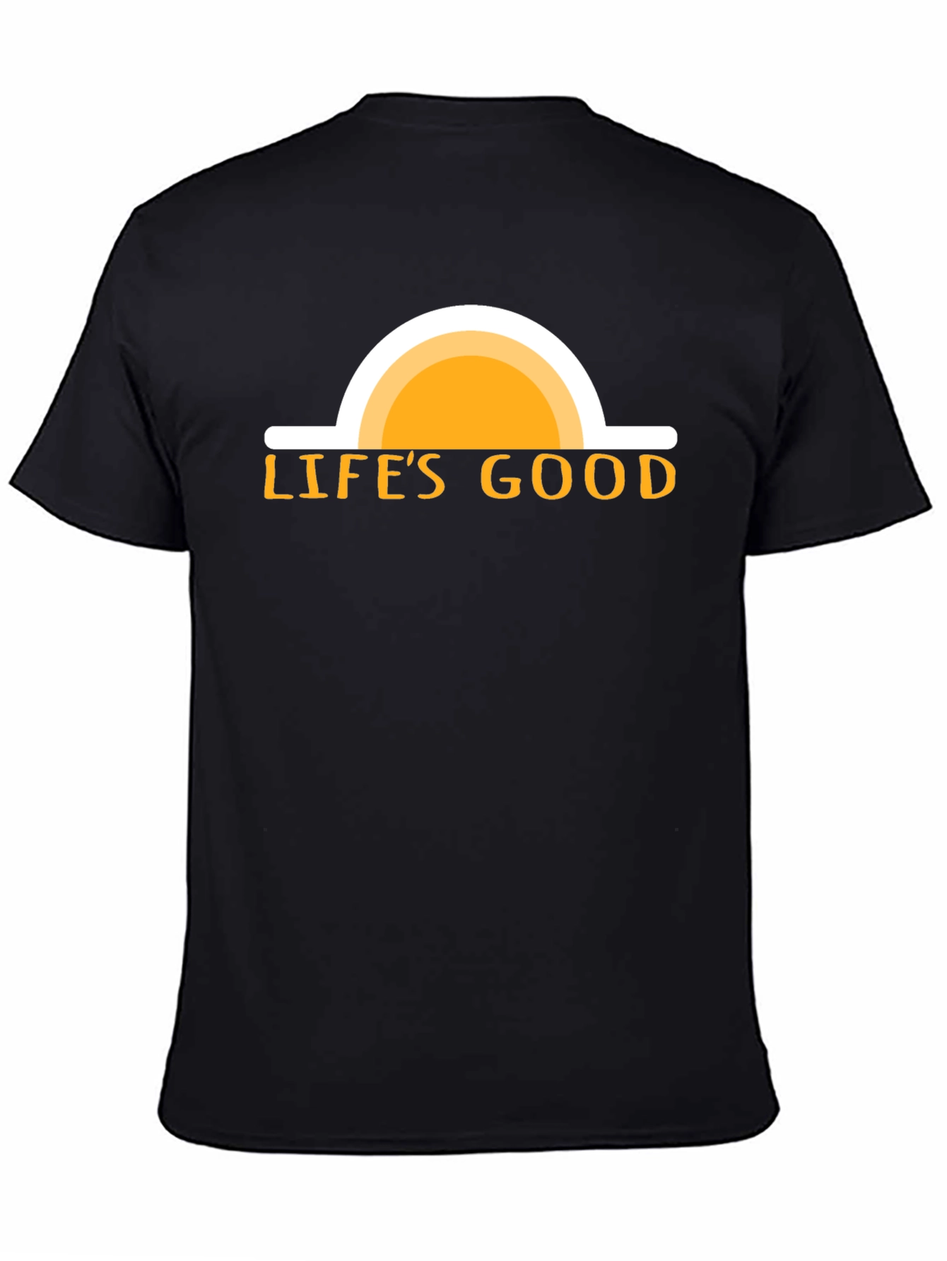 Lifes Good Graphic Tee - Black Cotton T-Shirt