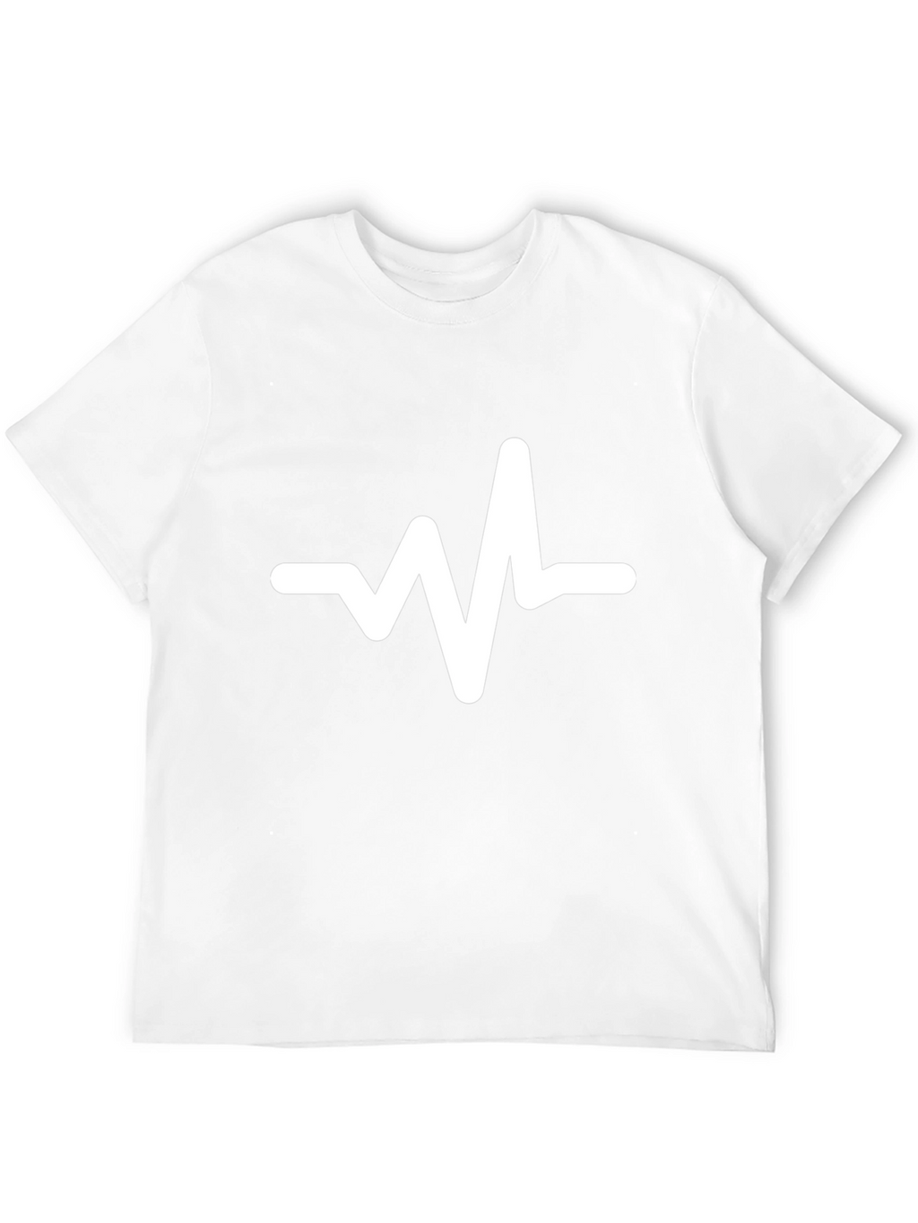 Heartbeat Graphic Tee - Trendy Black Cotton T-Shirt