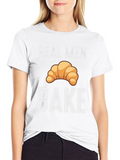 Real Men Bake T-Shirt: Novelty Croissant Tee