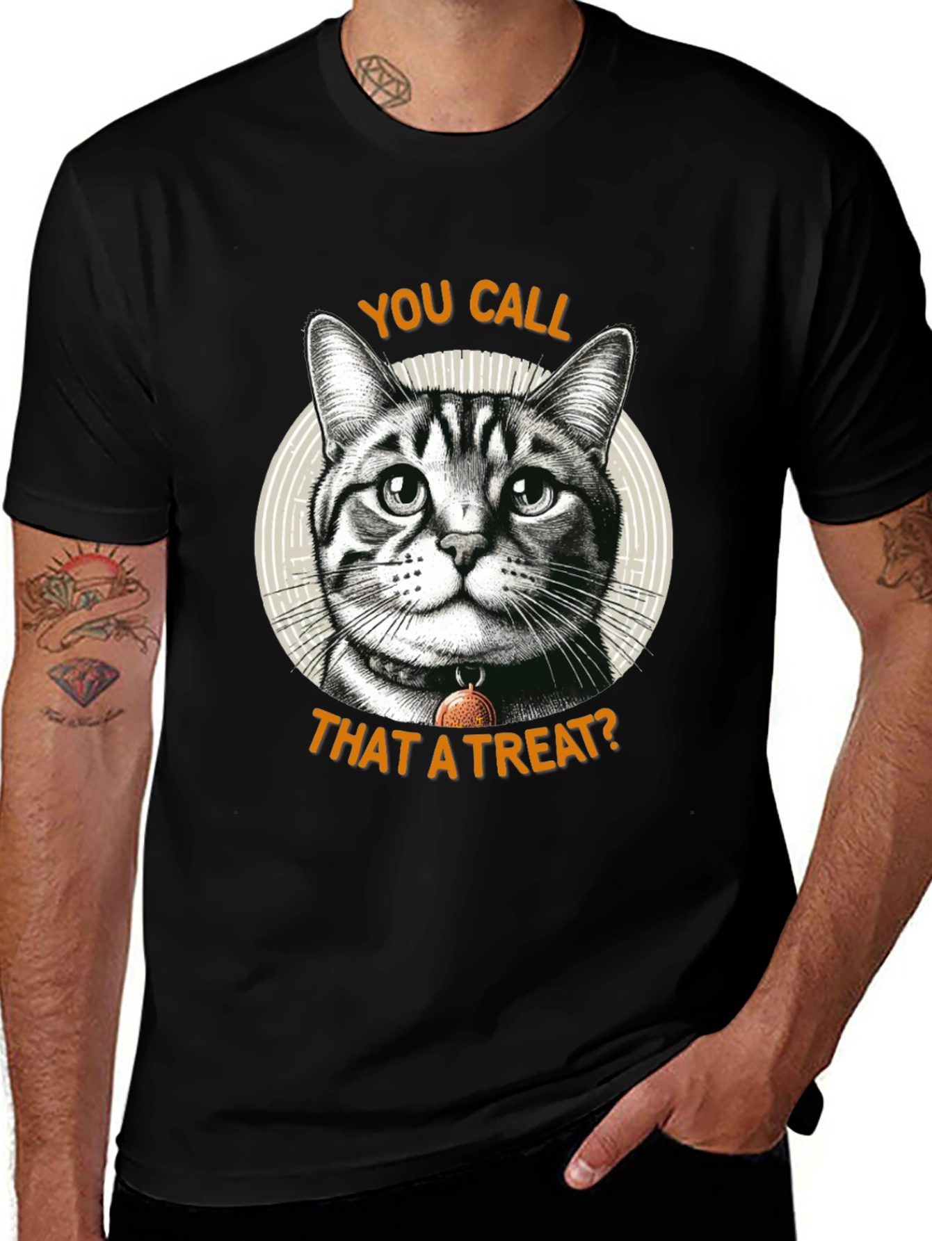 Funny Cat Graphic T-Shirt - You Call That A Treat?