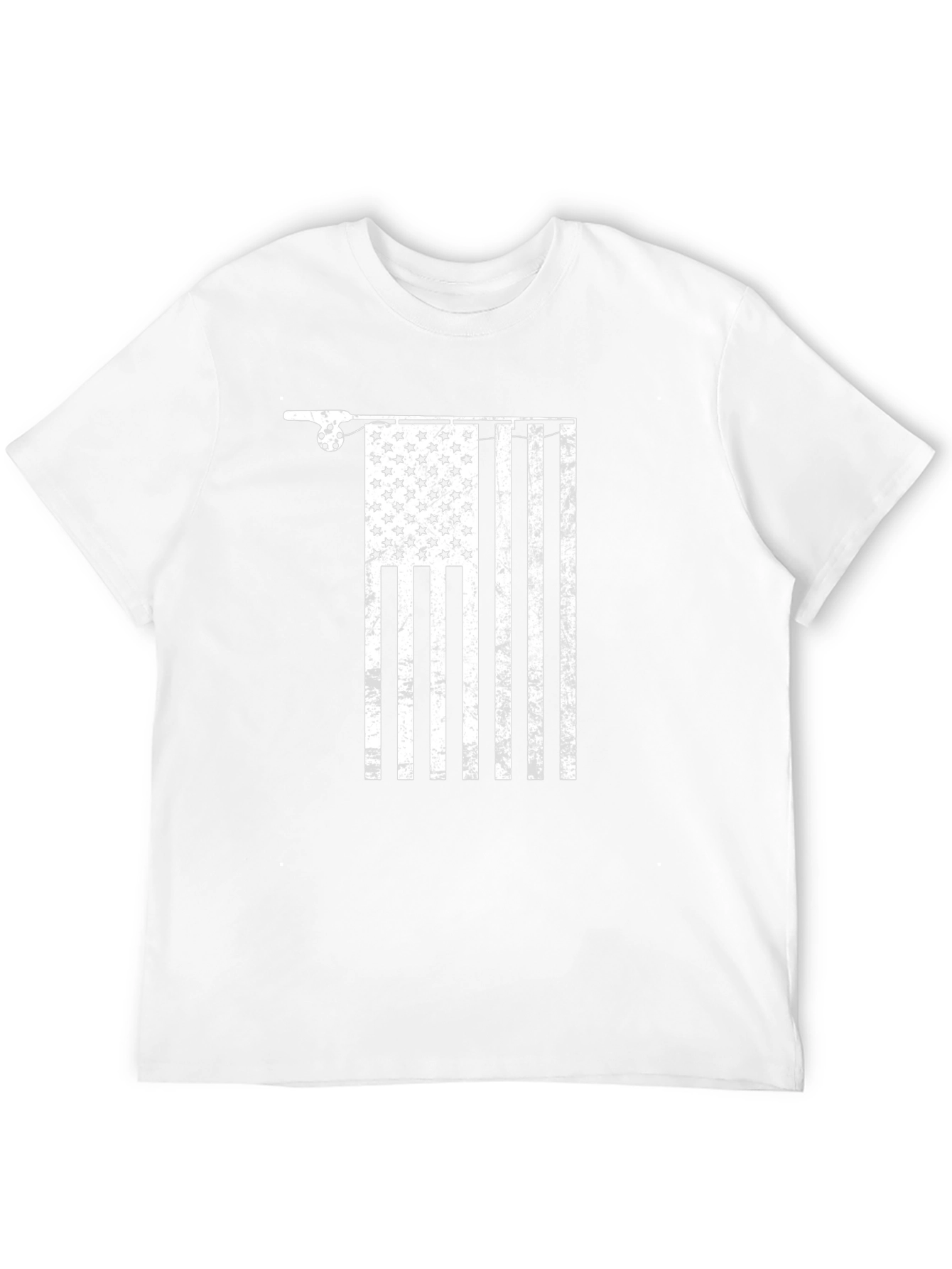 Fishing American Flag Graphic Tee