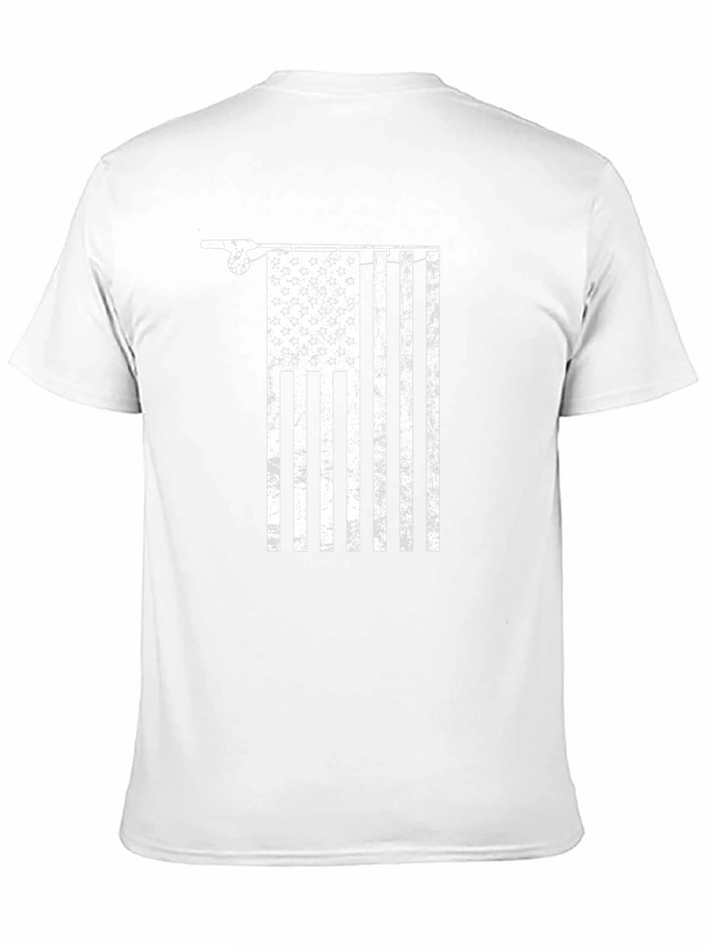 Fishing American Flag Graphic Tee