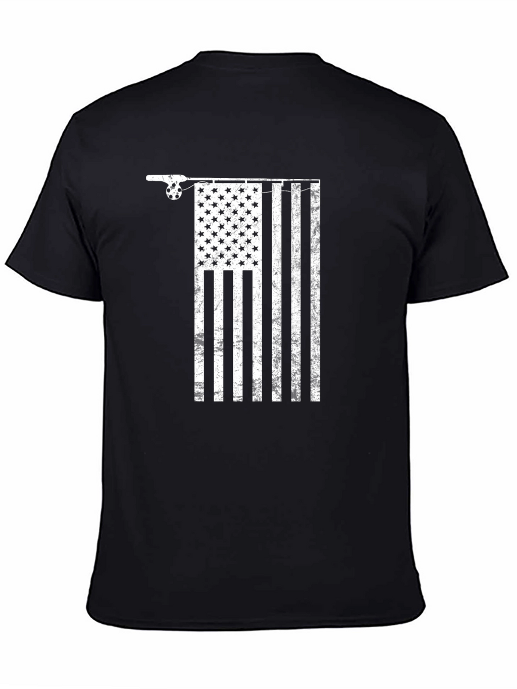 Fishing American Flag Graphic Tee