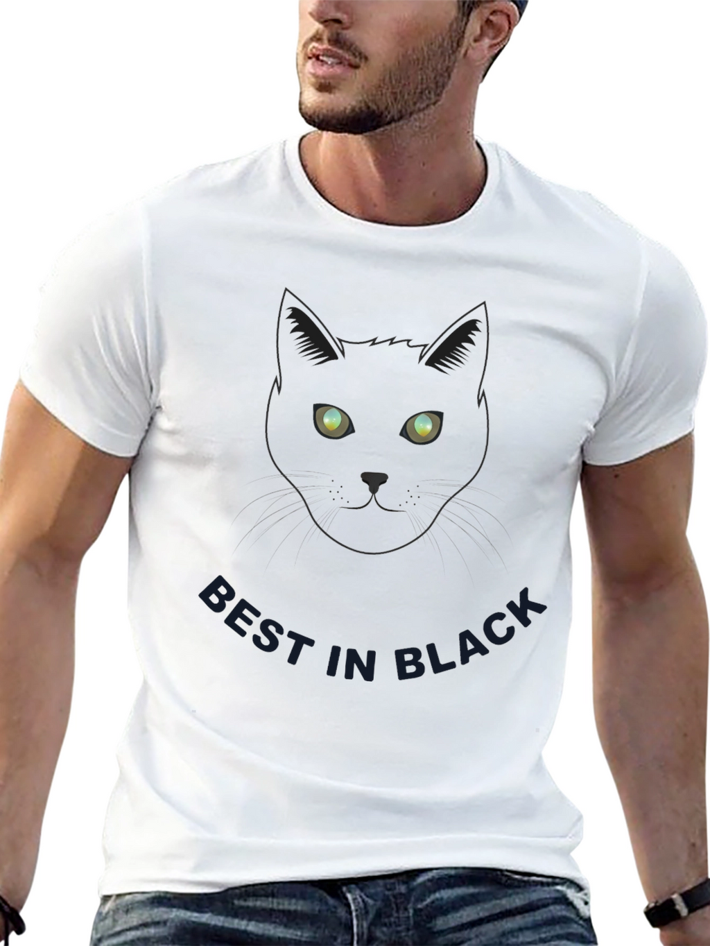 Best In Black Cat Tee - Soft Cotton Blend