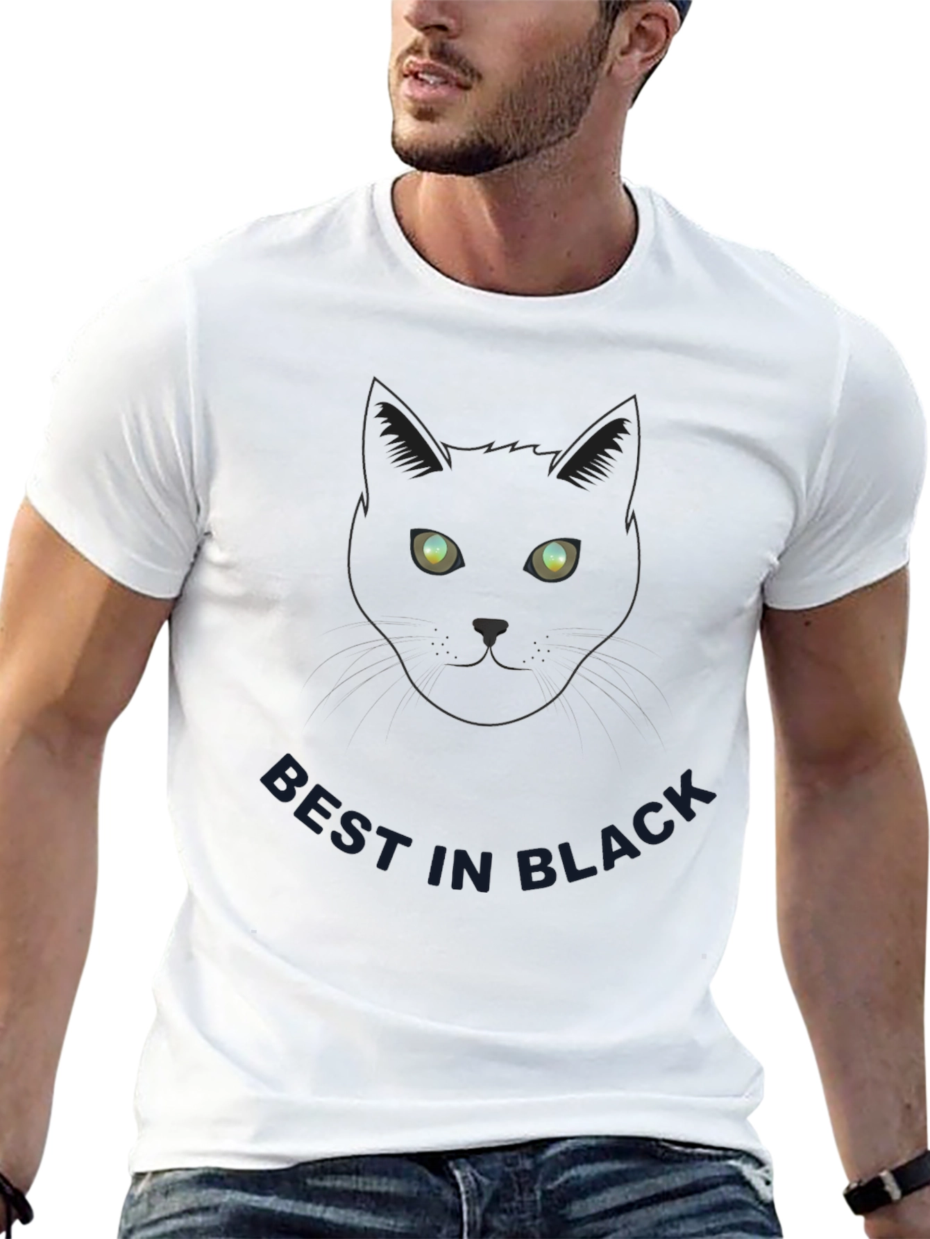 Best In Black Cat Tee - Soft Cotton Blend