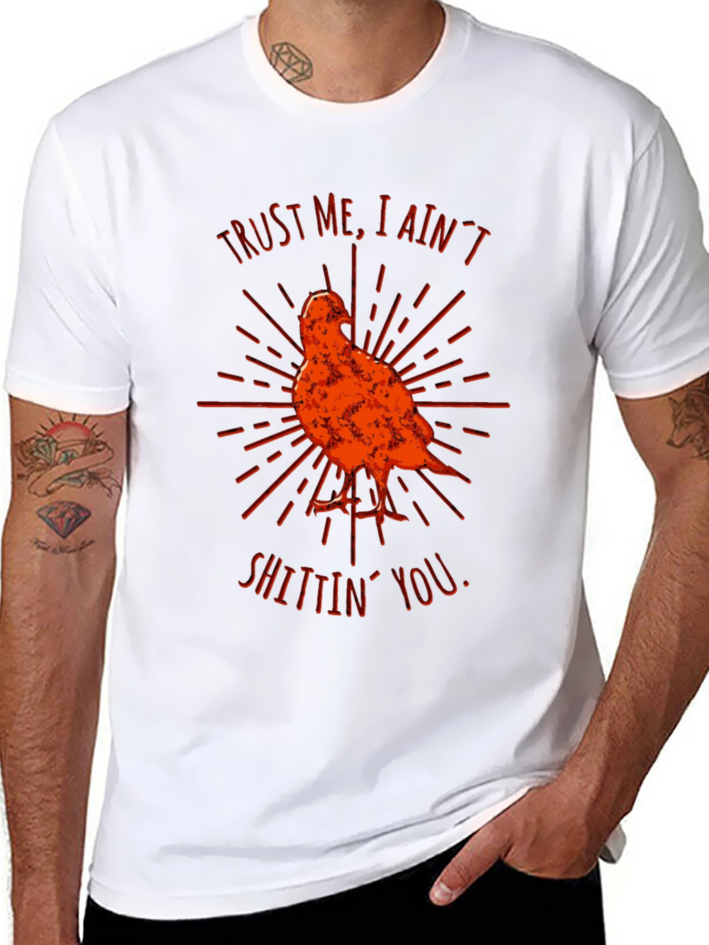 Trust Me Bird Graphic Tee - Funny Graphic T-Shirt