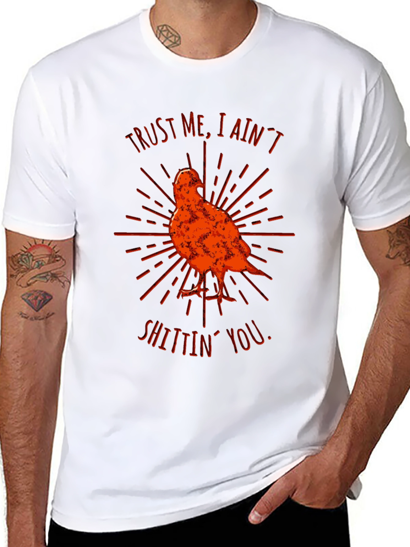 Trust Me Bird Graphic Tee - Funny Graphic T-Shirt