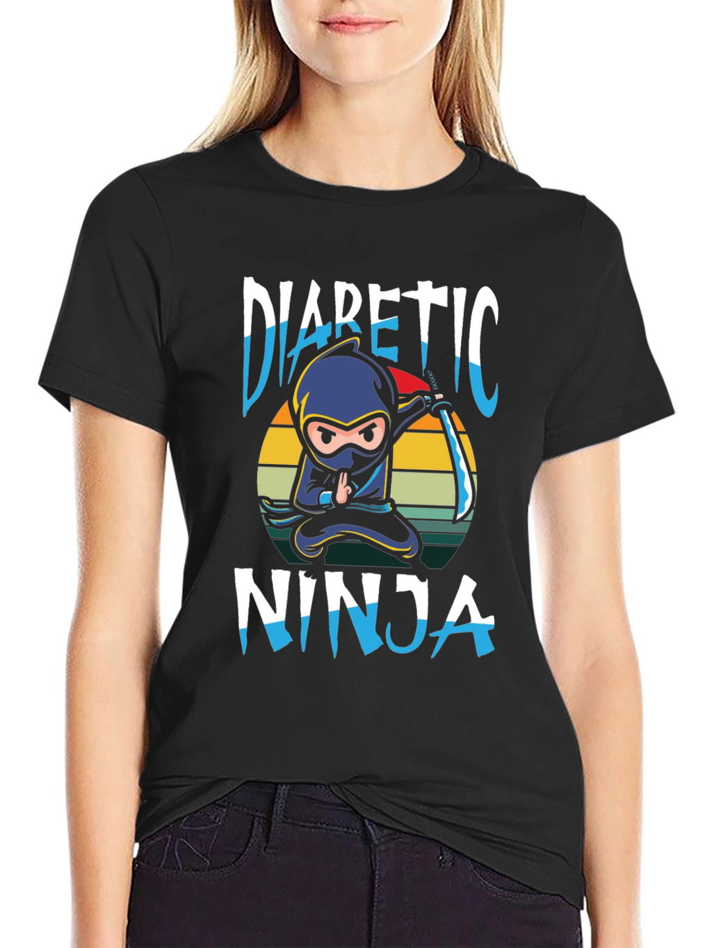 Diabetic Ninja Graphic T-Shirt