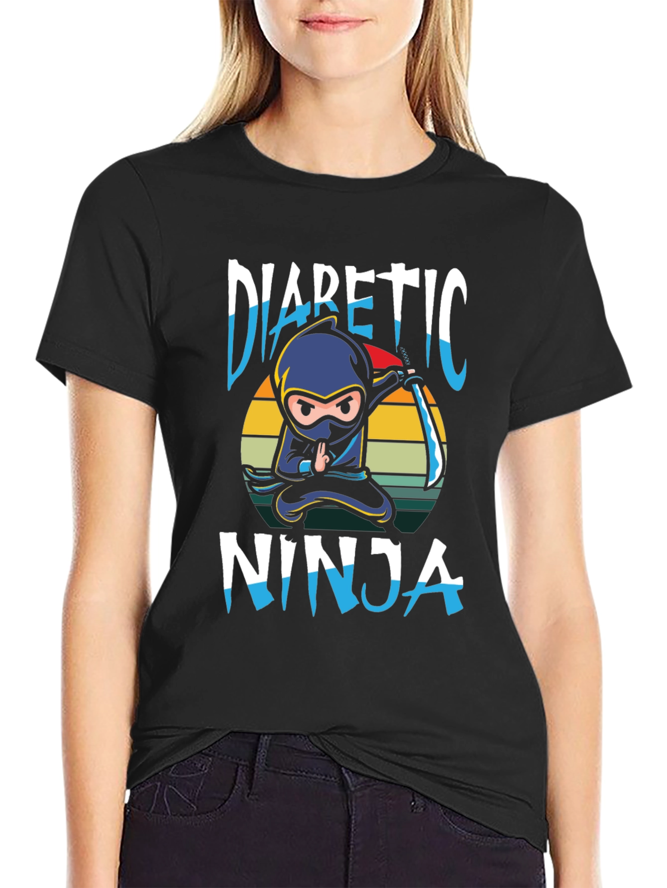 Diabetic Ninja Graphic T-Shirt