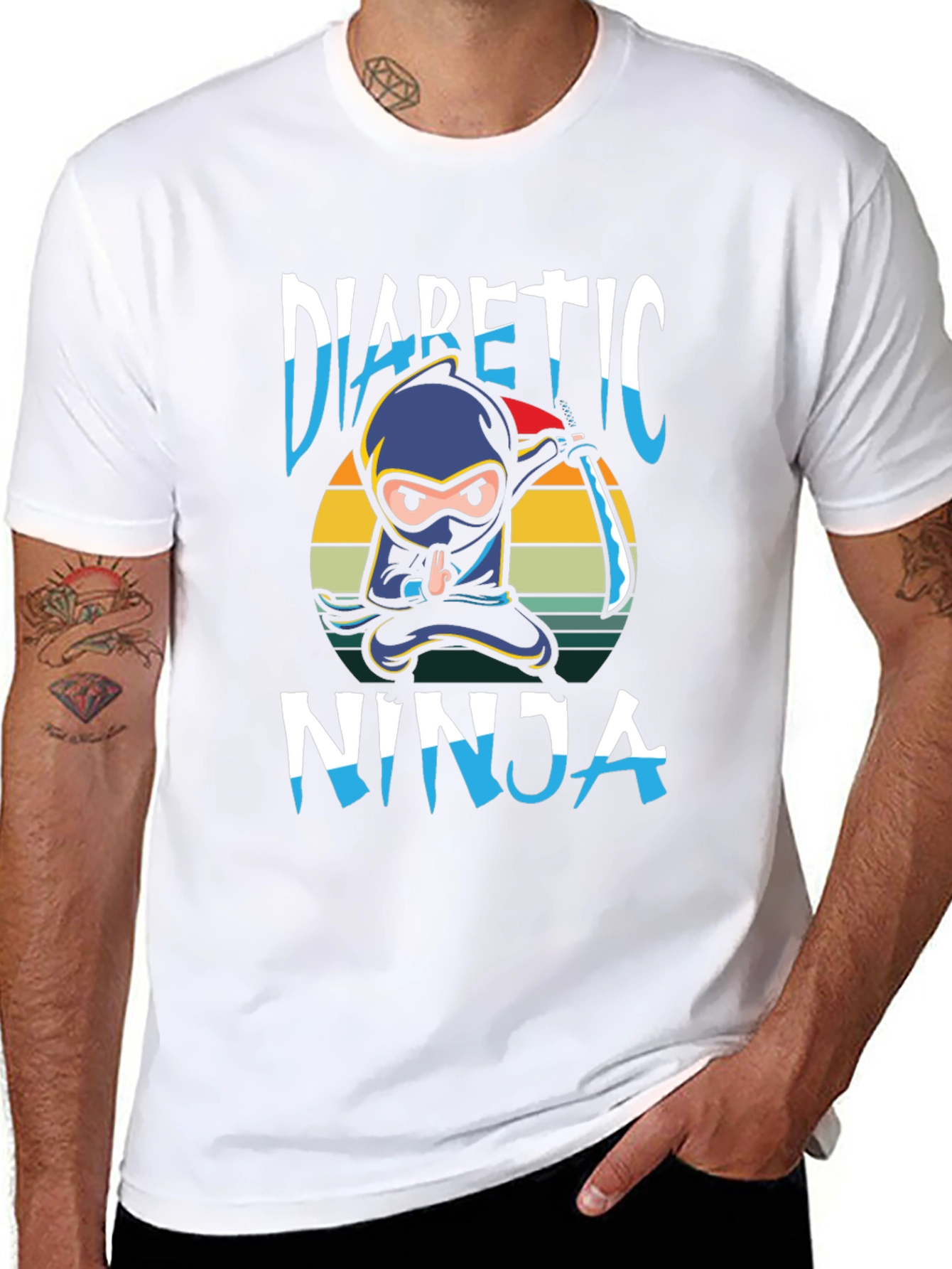Diabetic Ninja Graphic T-Shirt