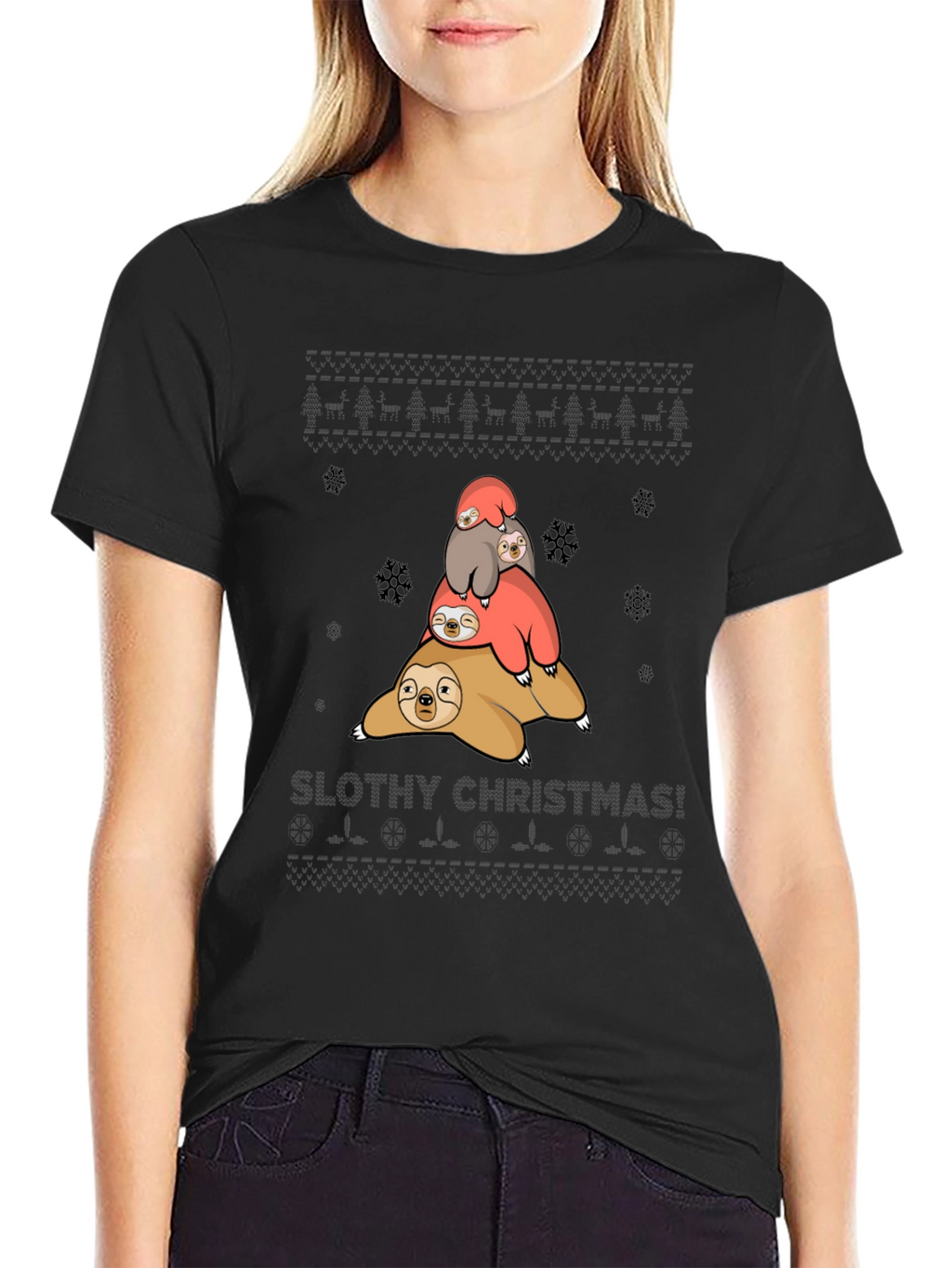 Slothy Christmas T-Shirt