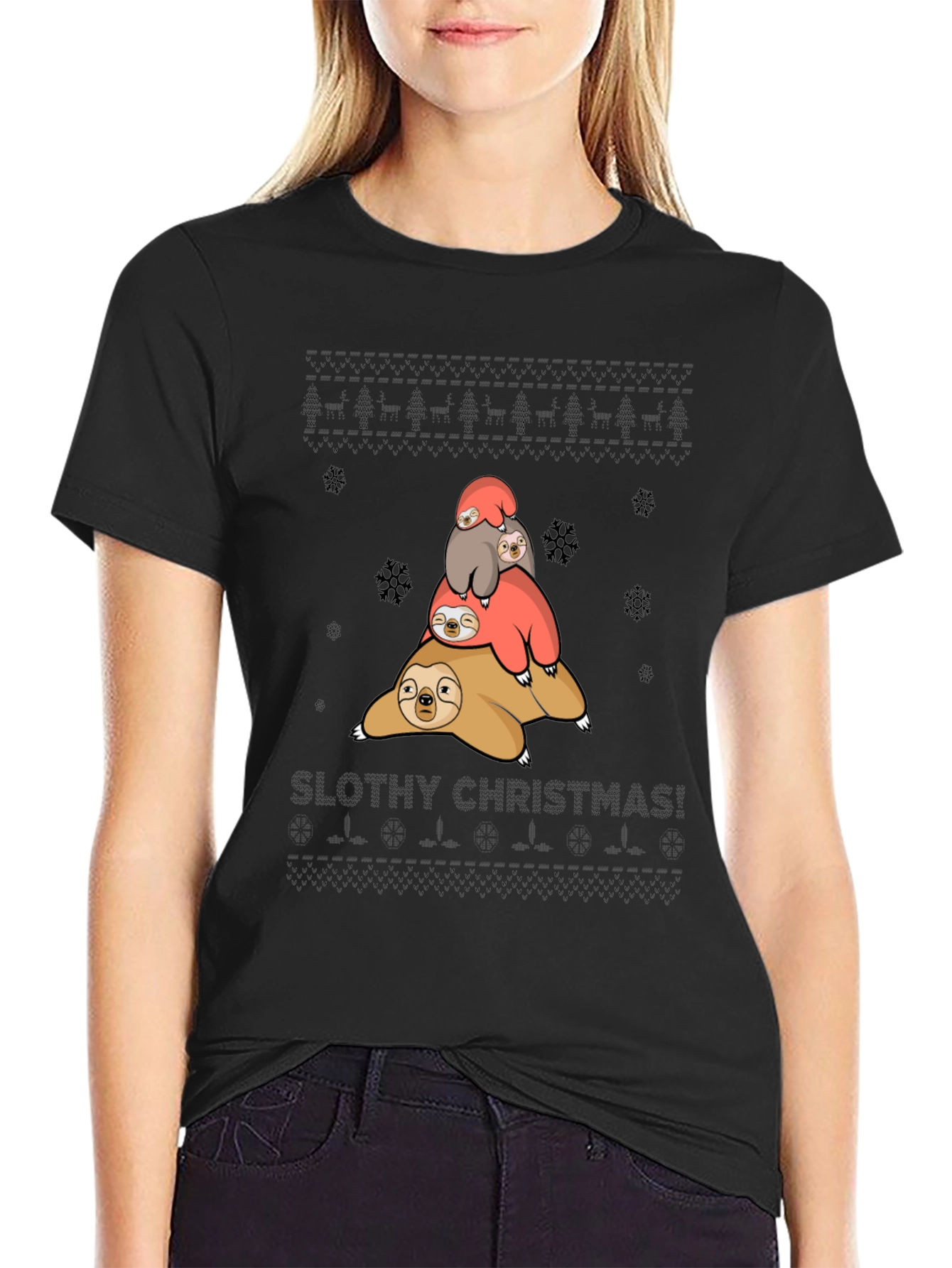 Slothy Christmas T-Shirt
