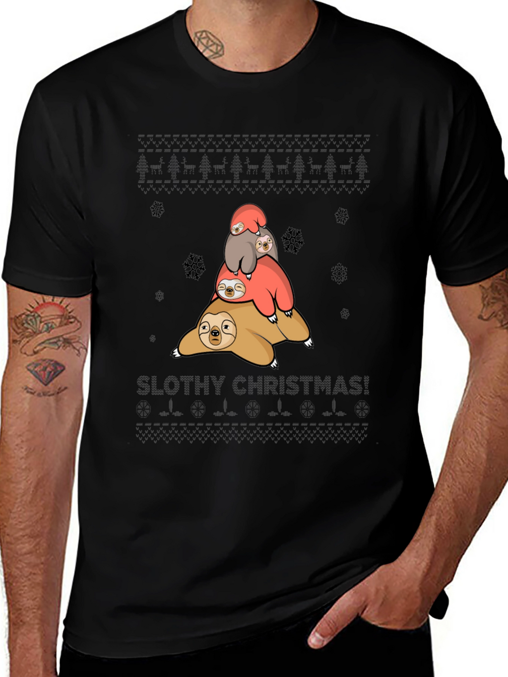 Slothy Christmas T-Shirt