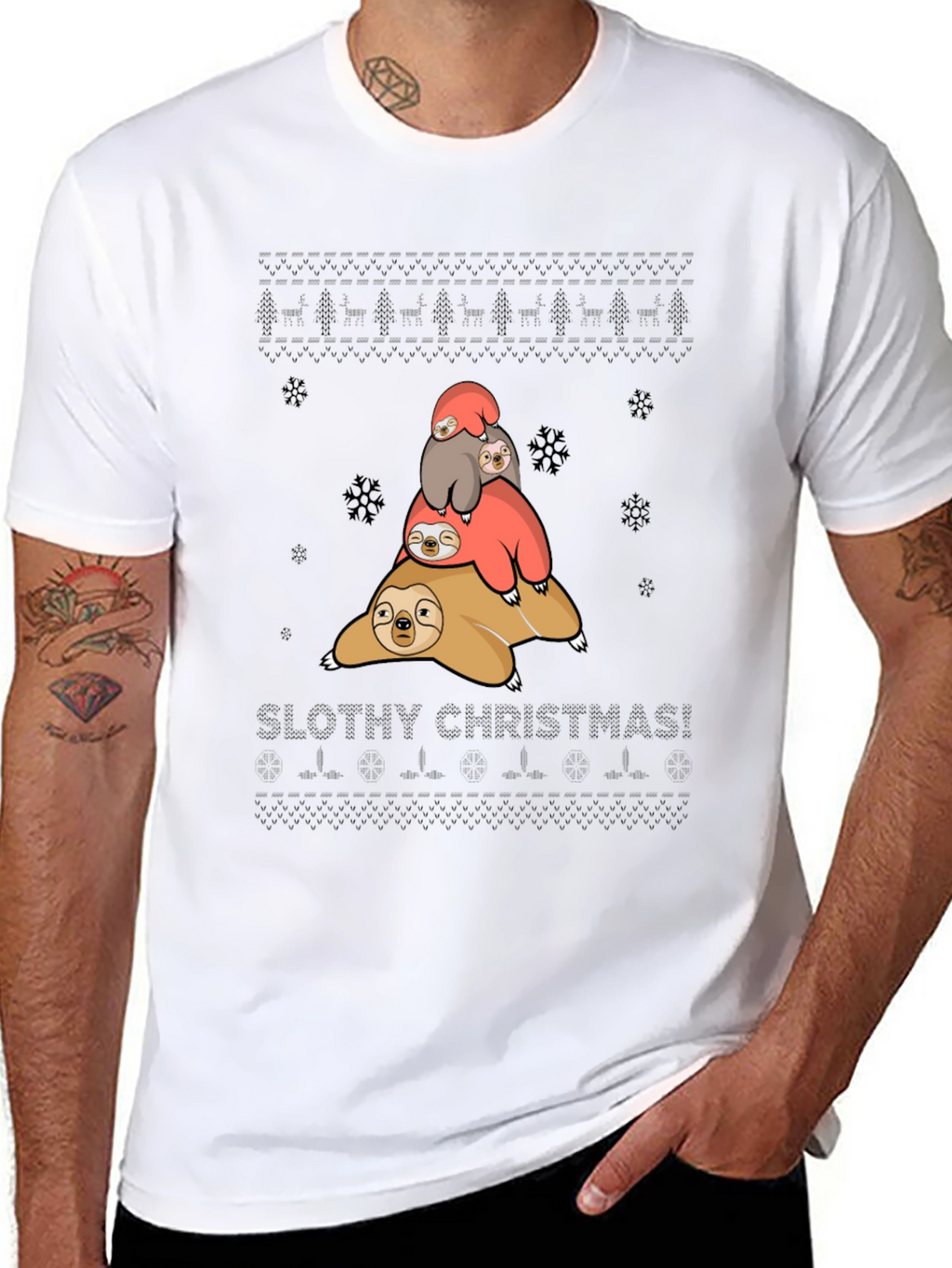 Slothy Christmas T-Shirt