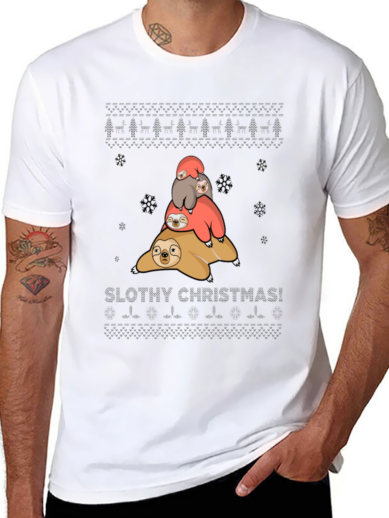 Slothy Christmas T-Shirt