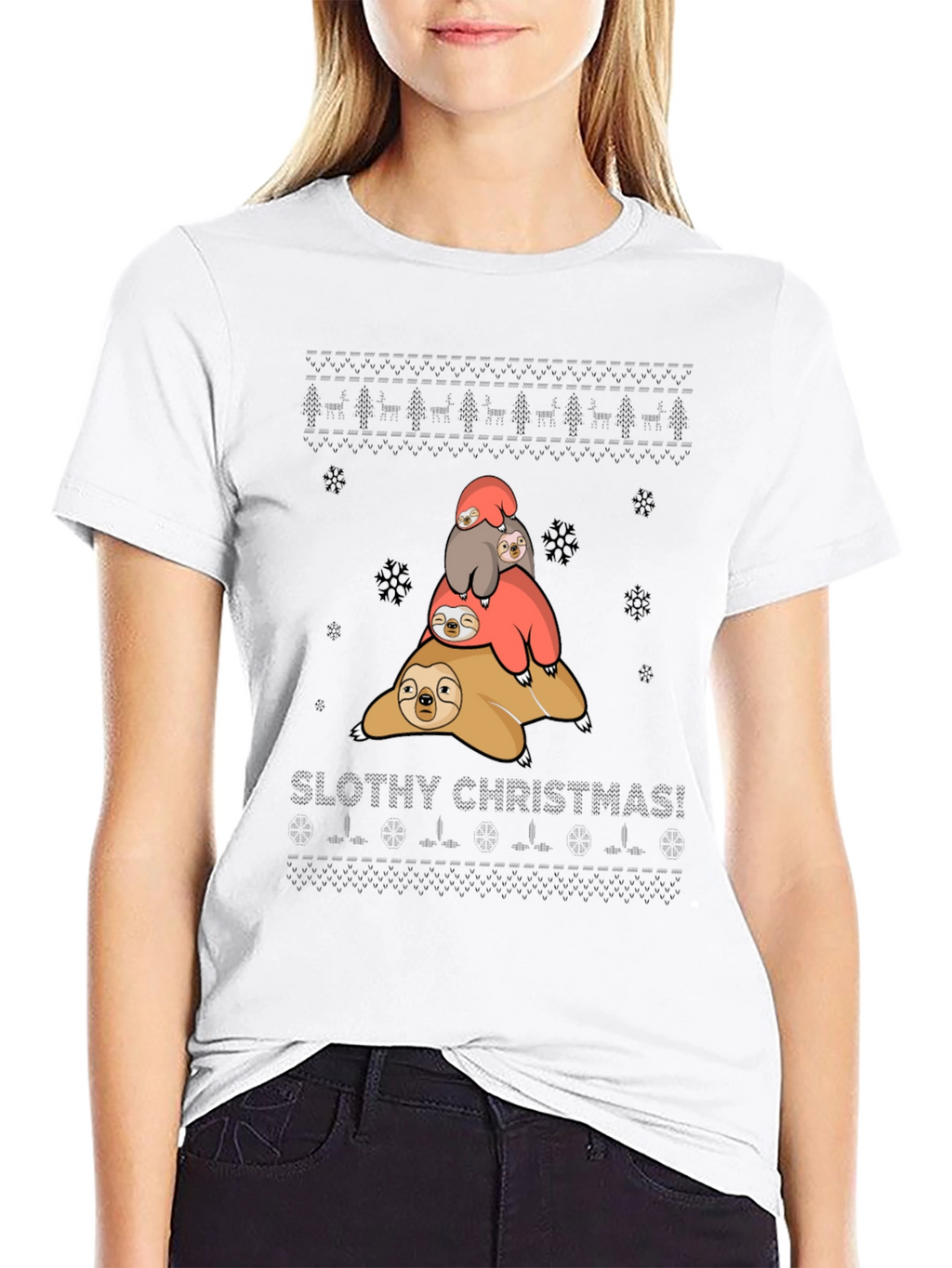 Slothy Christmas T-Shirt