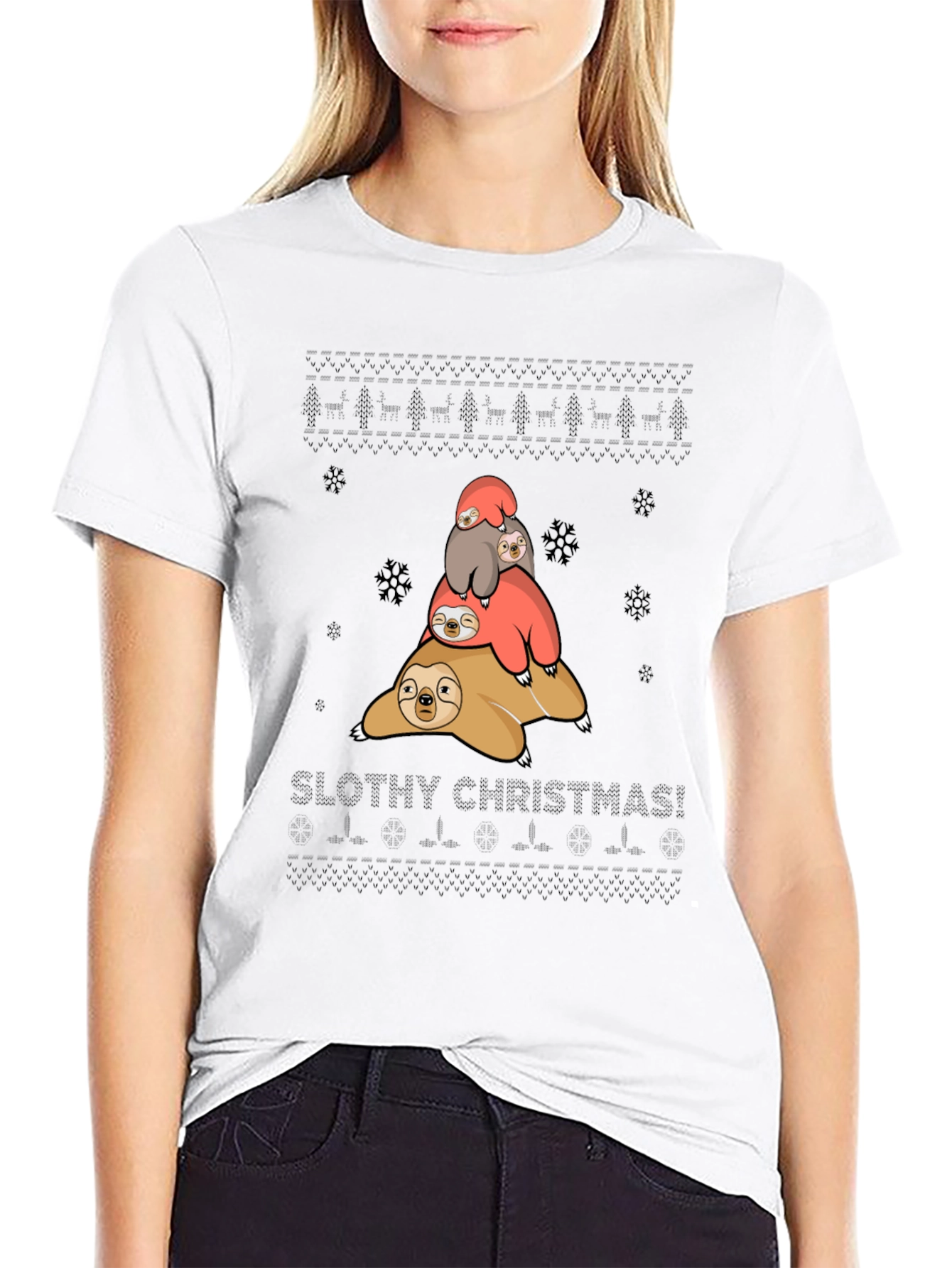 Slothy Christmas T-Shirt