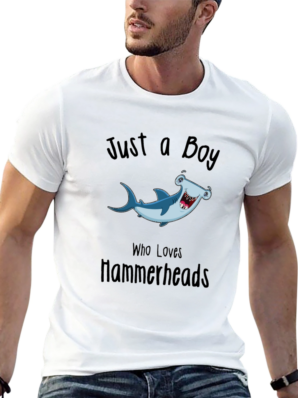 Just a Boy Who Loves Hammerheads T-Shirt