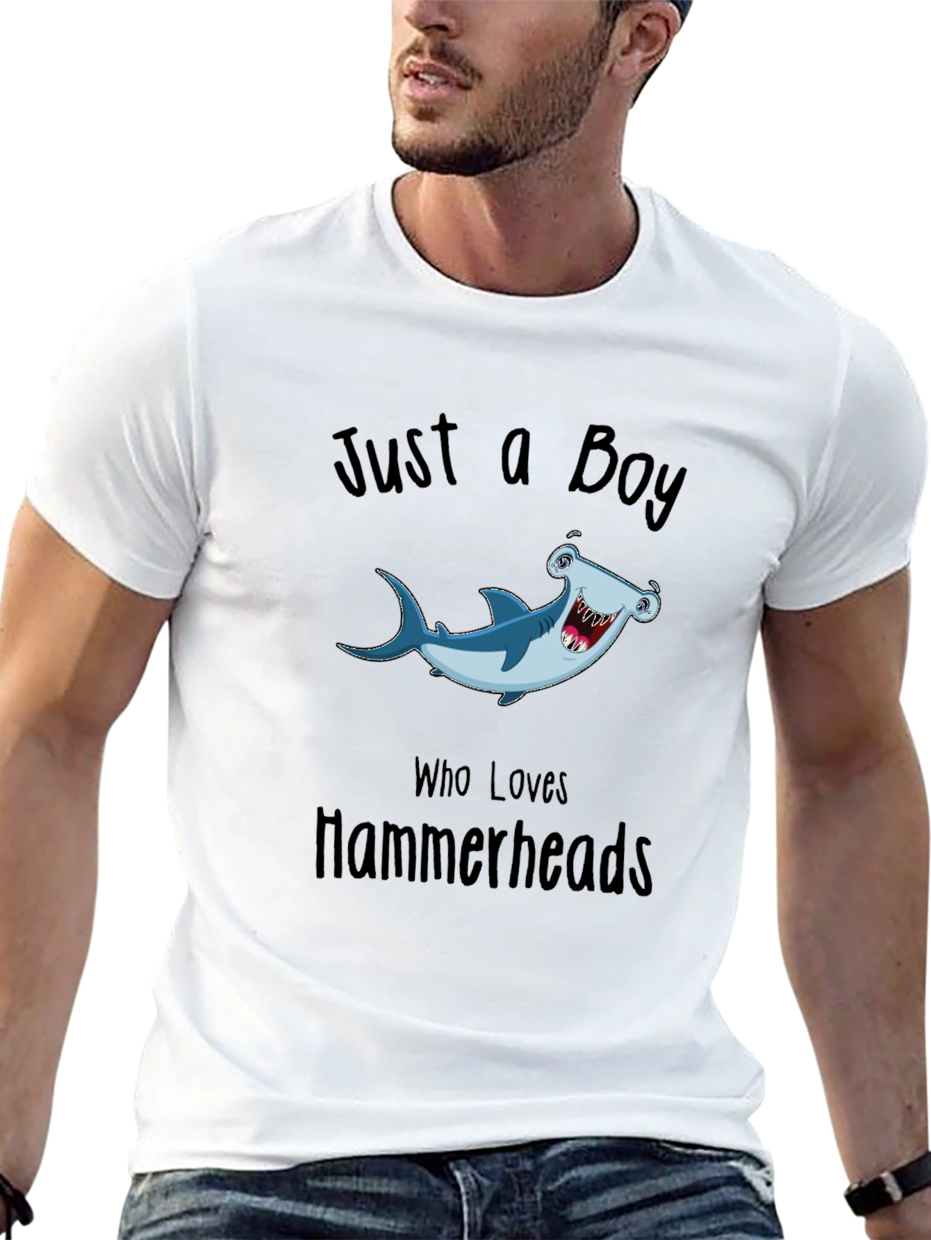Just a Boy Who Loves Hammerheads T-Shirt