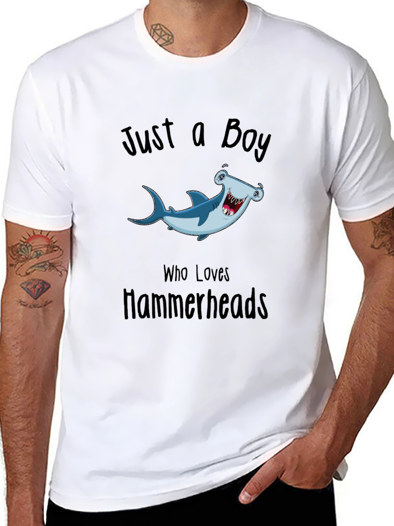 Just a Boy Who Loves Hammerheads T-Shirt