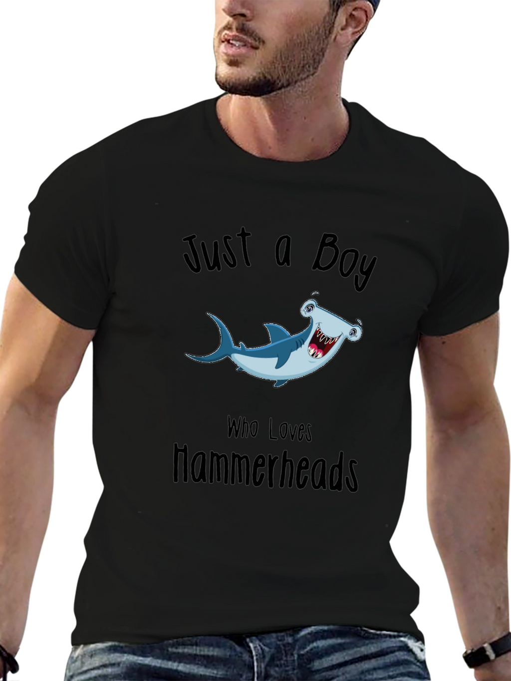 Just a Boy Who Loves Hammerheads T-Shirt
