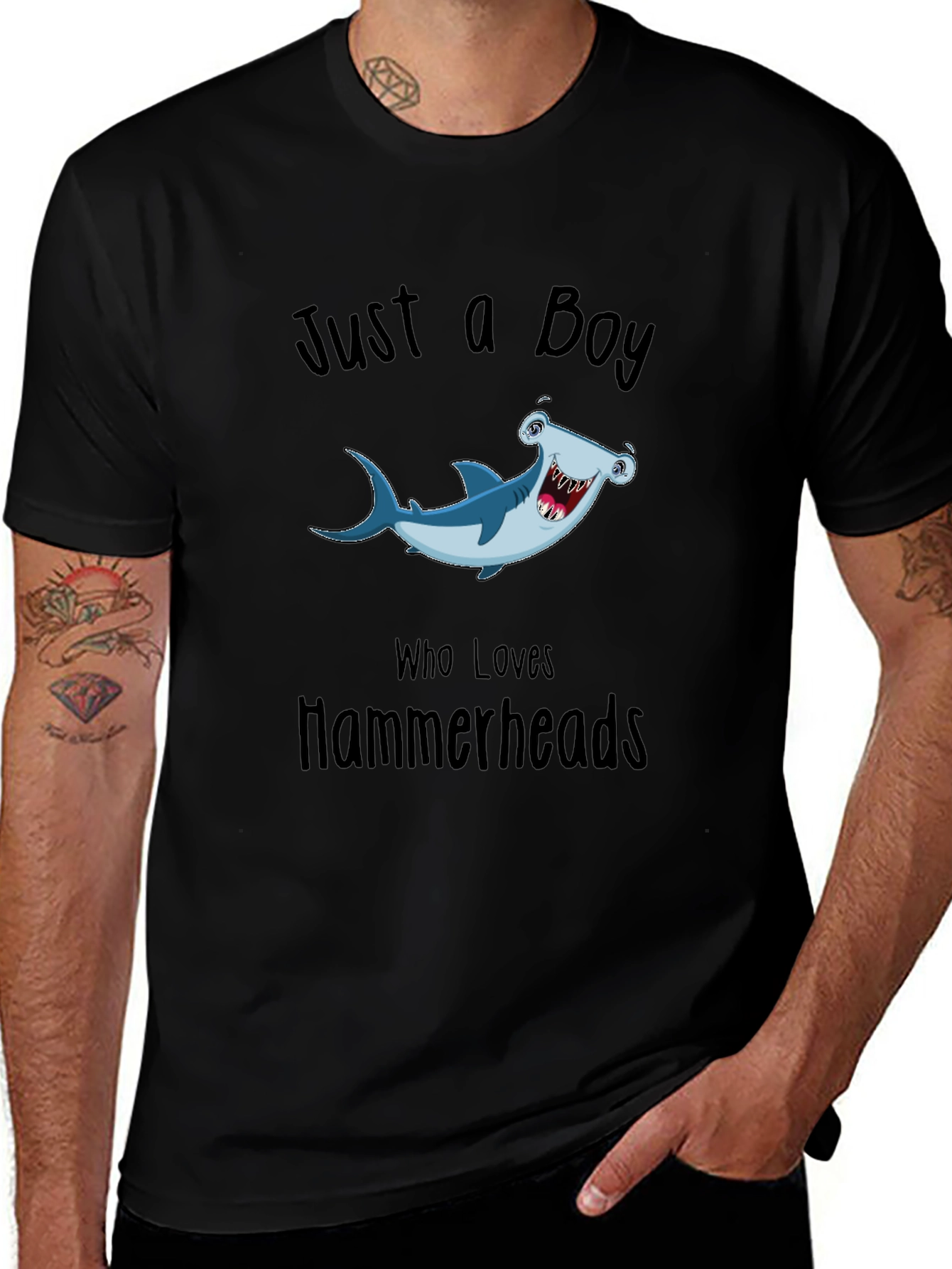 Just a Boy Who Loves Hammerheads T-Shirt