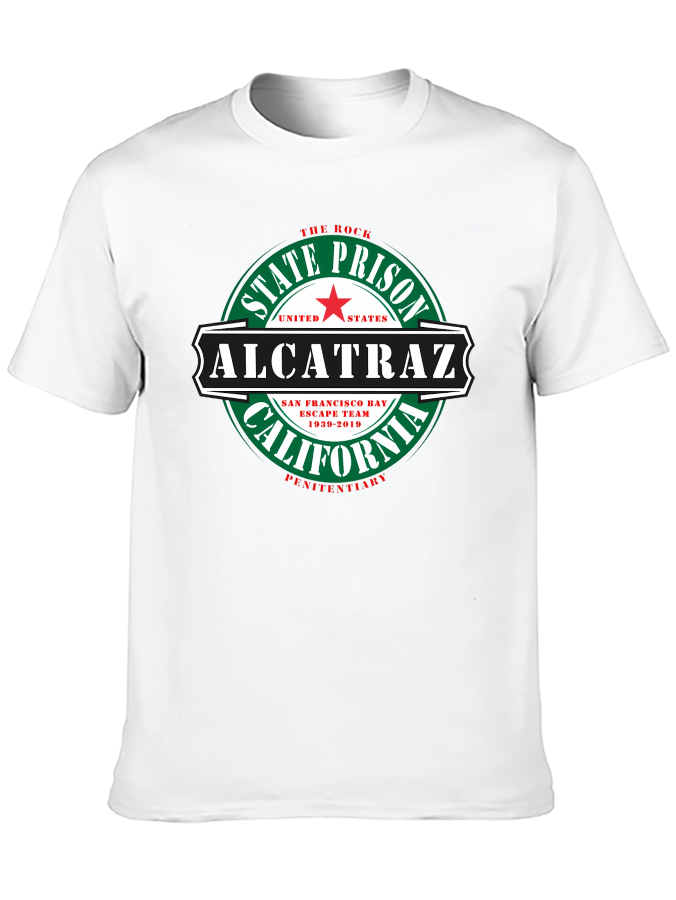 Alcatraz State Prison Graphic Tee - Black Cotton T-Shirt