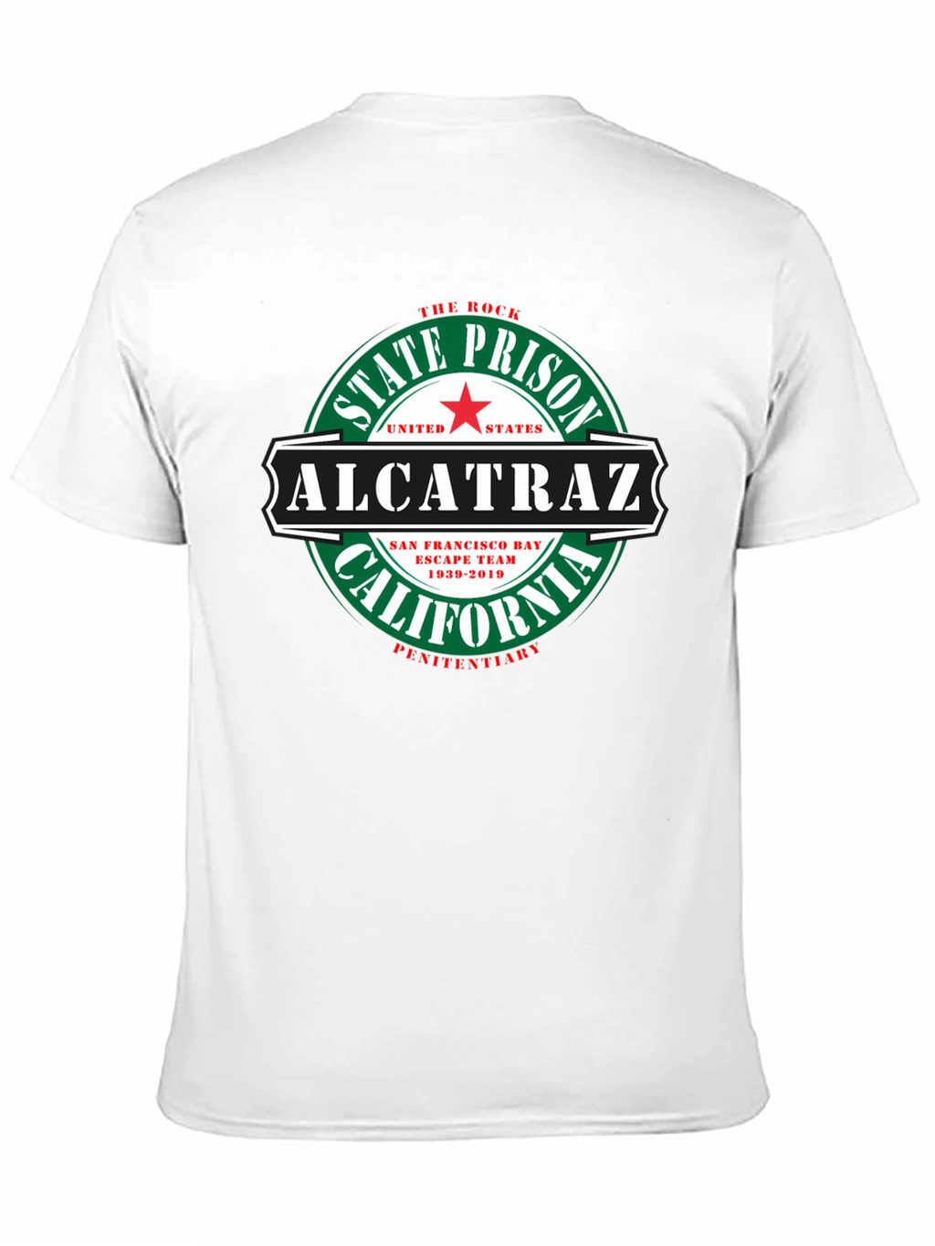 Alcatraz State Prison Graphic Tee - Black Cotton T-Shirt