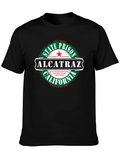 Alcatraz State Prison Graphic Tee - Black Cotton T-Shirt