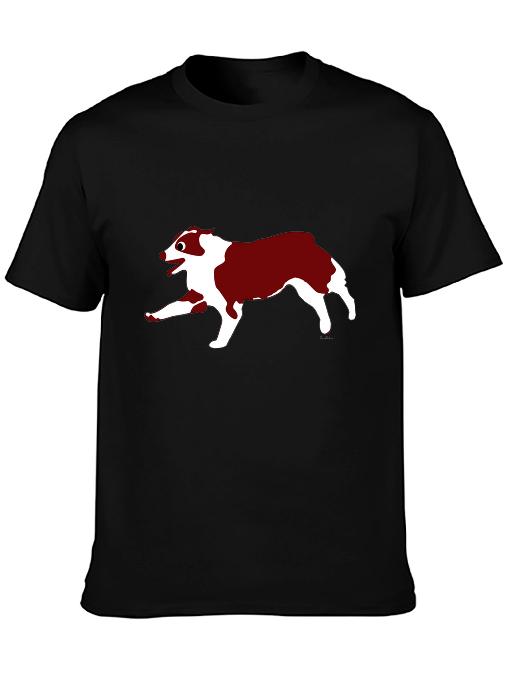 Dog Graphic Black T-Shirt