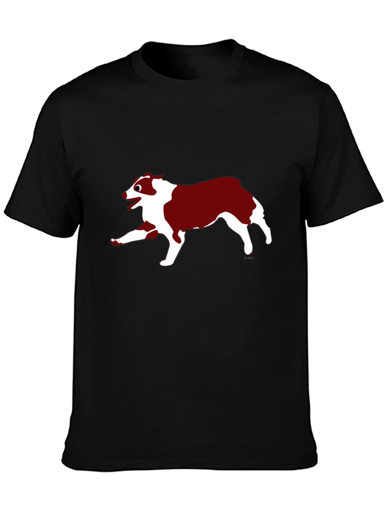 Dog Graphic Black T-Shirt