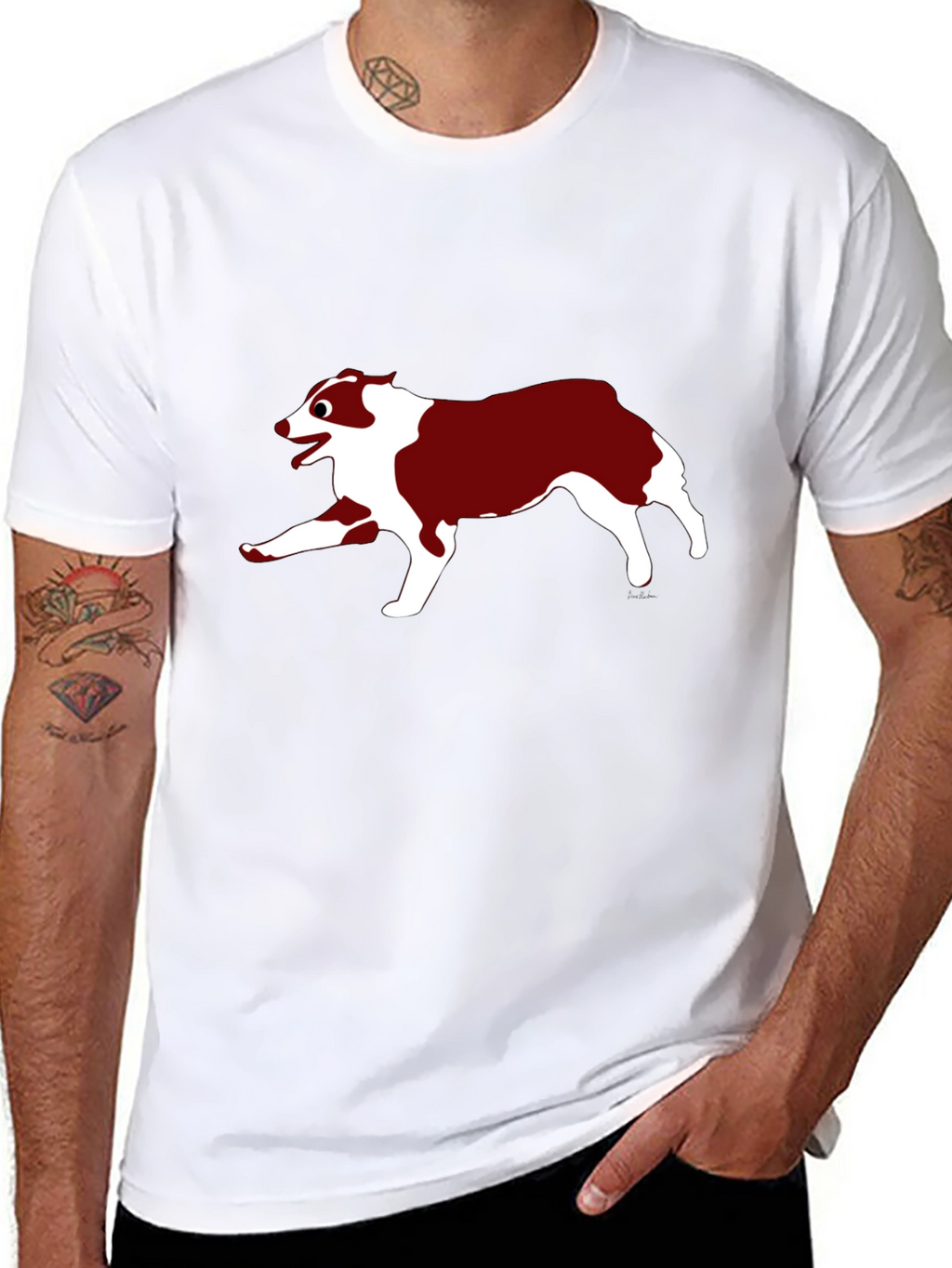 Dog Graphic Black T-Shirt