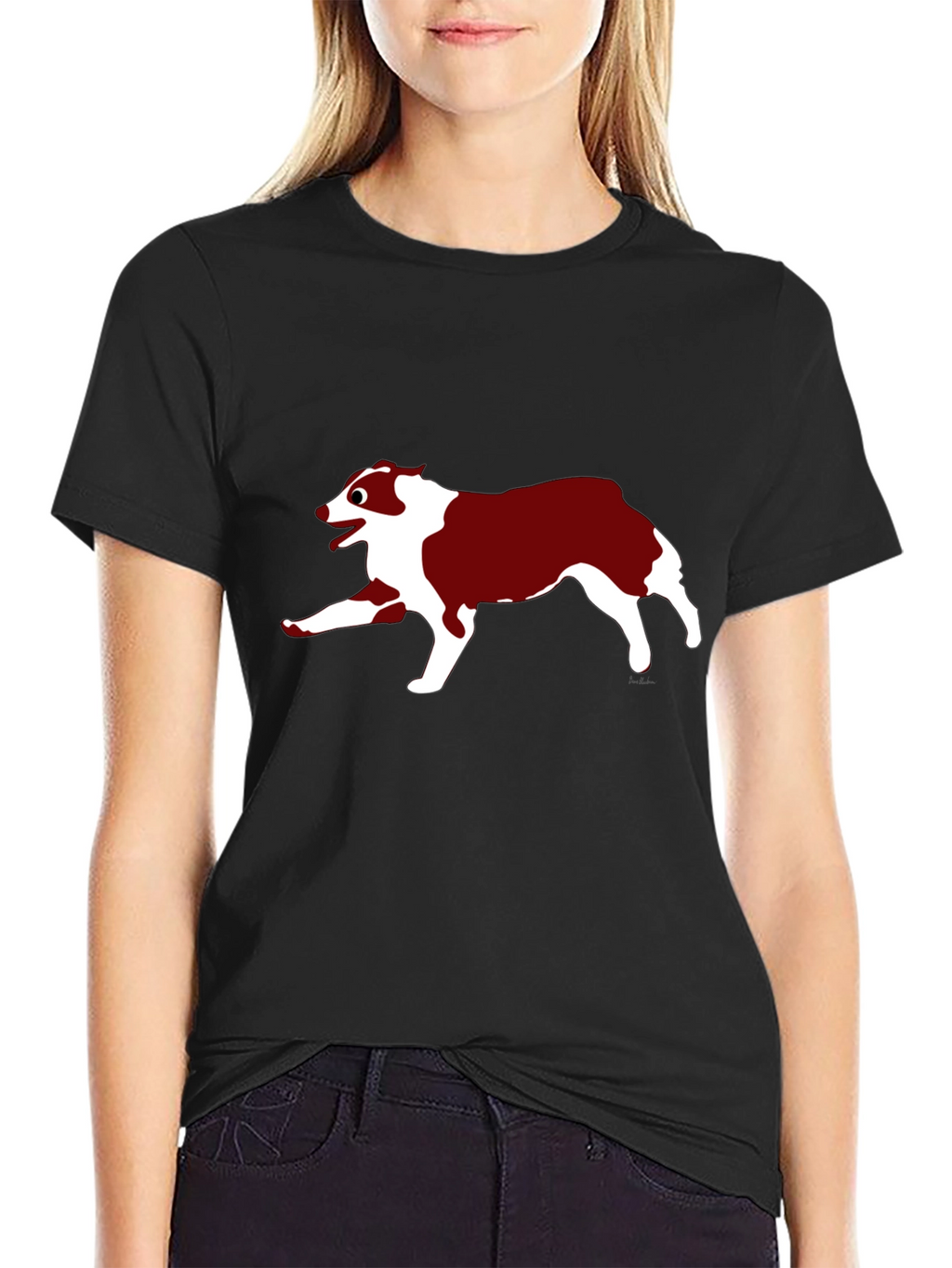 Dog Graphic Black T-Shirt