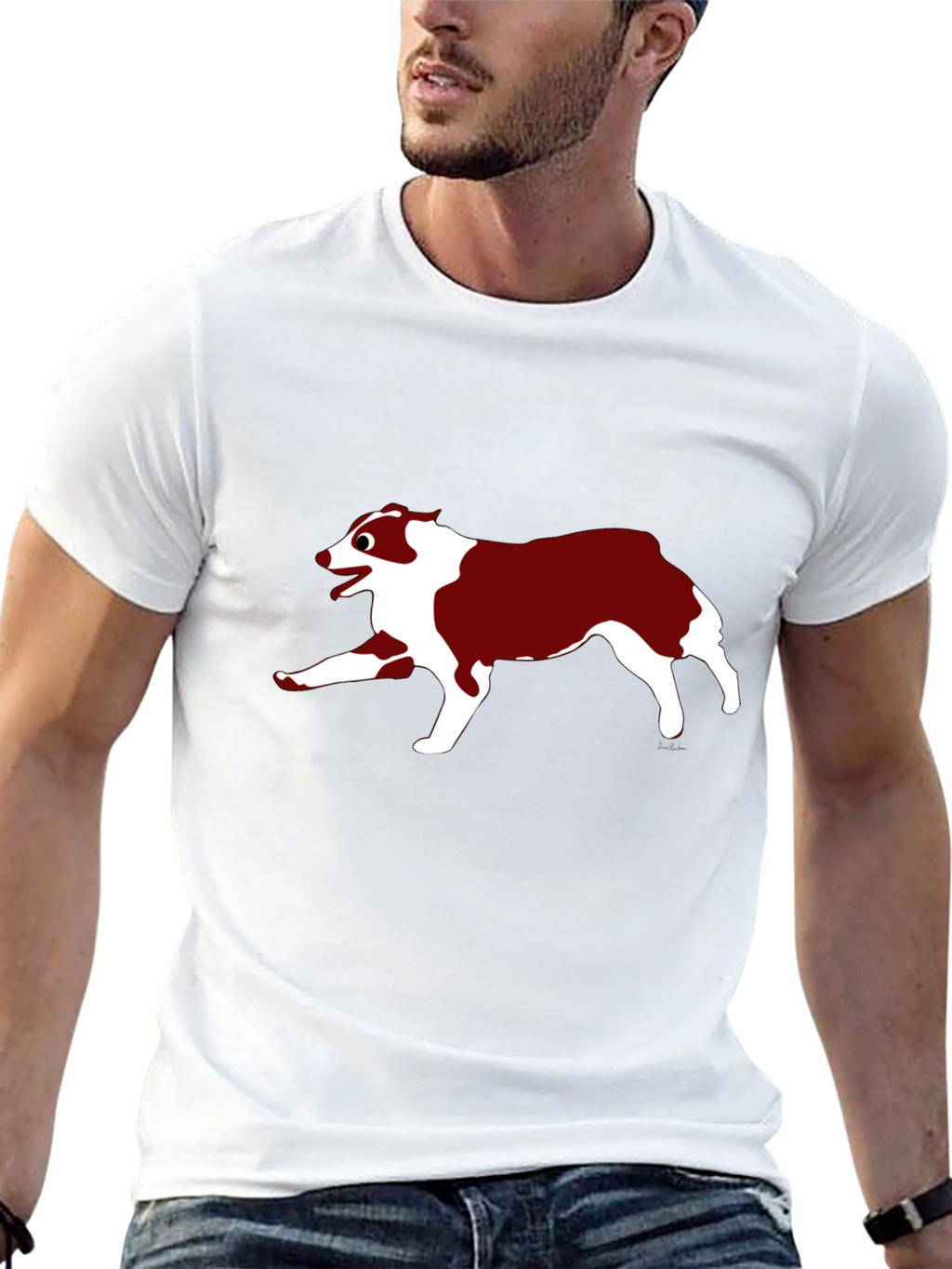 Dog Graphic Black T-Shirt