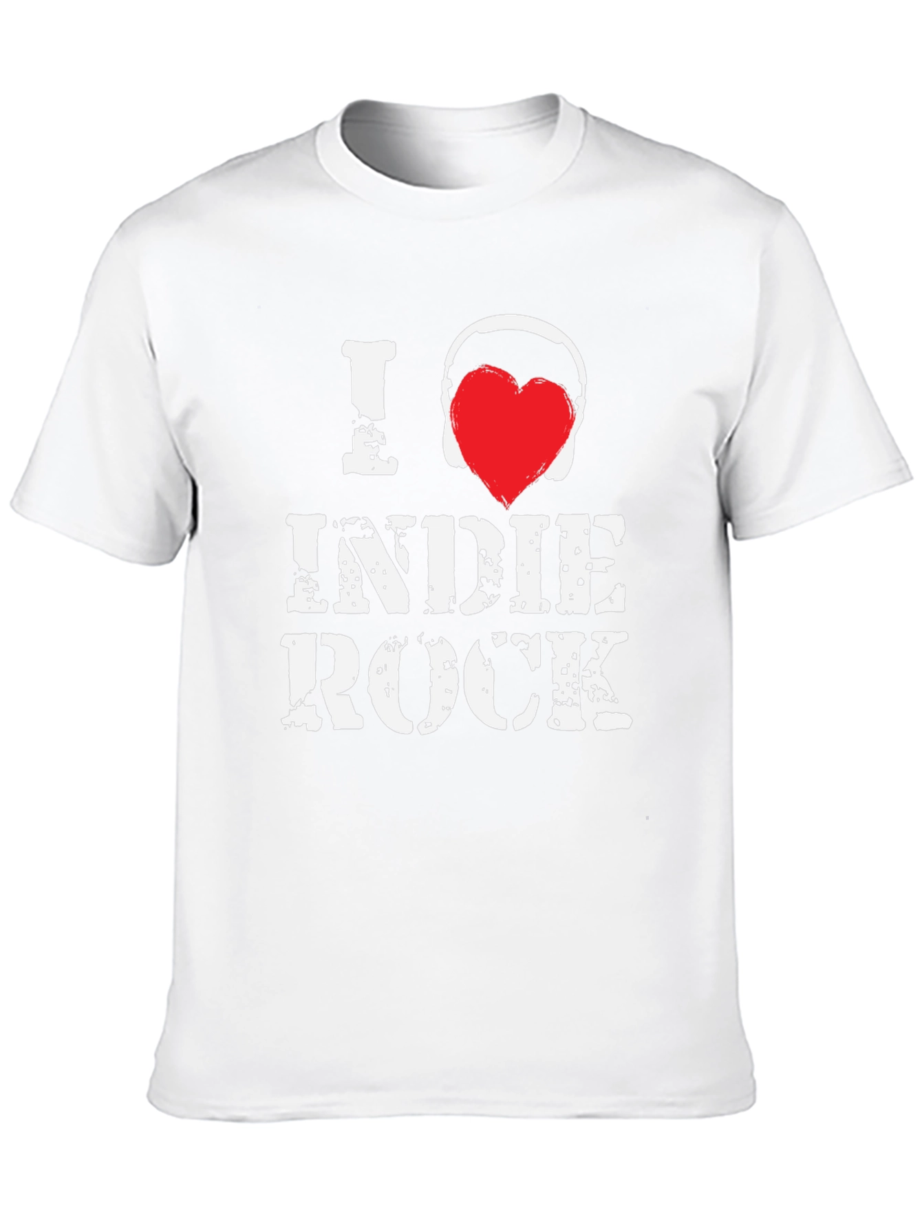 I Love Indie Rock Black Graphic Tee