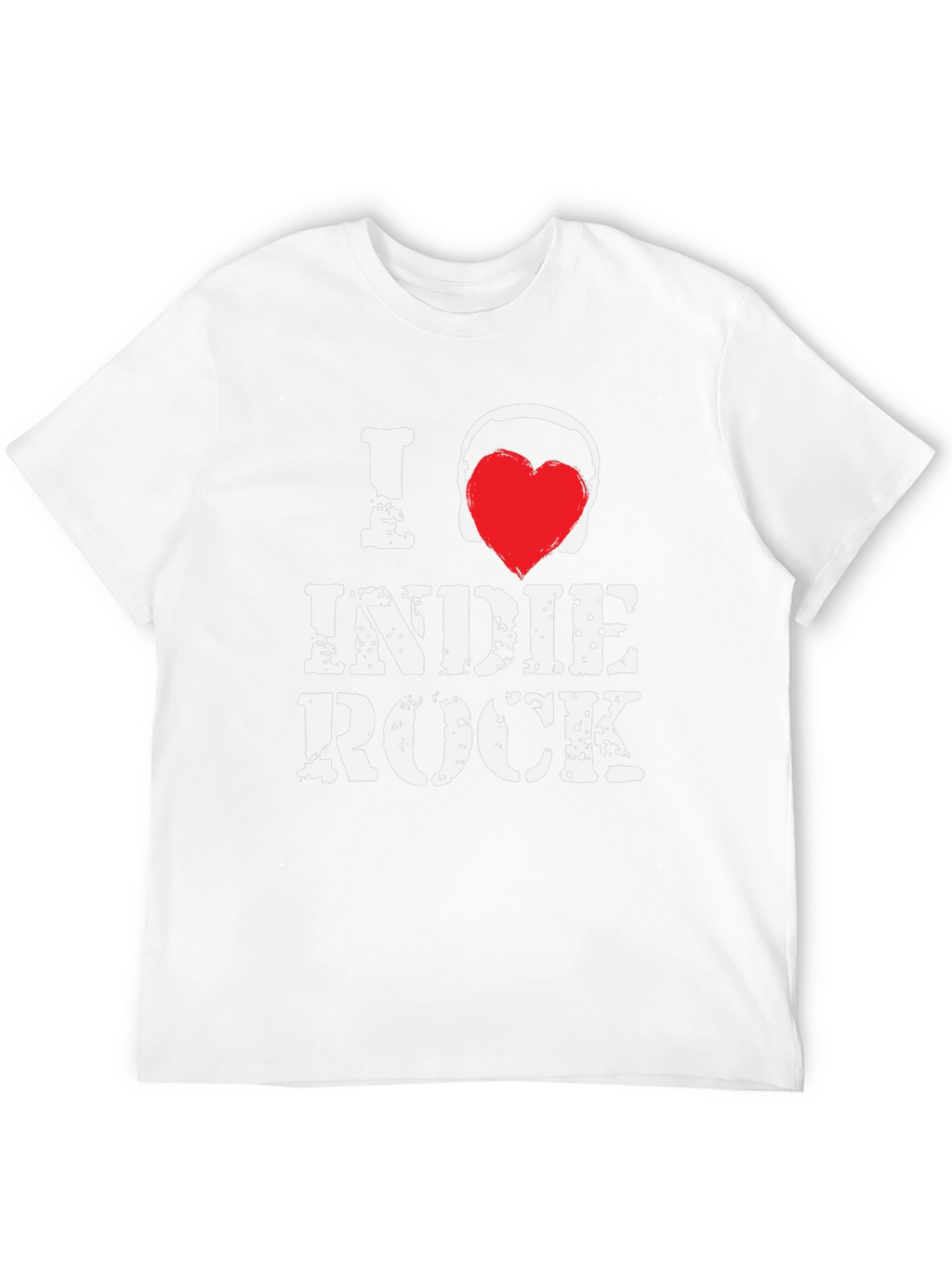 I Love Indie Rock Black Graphic Tee